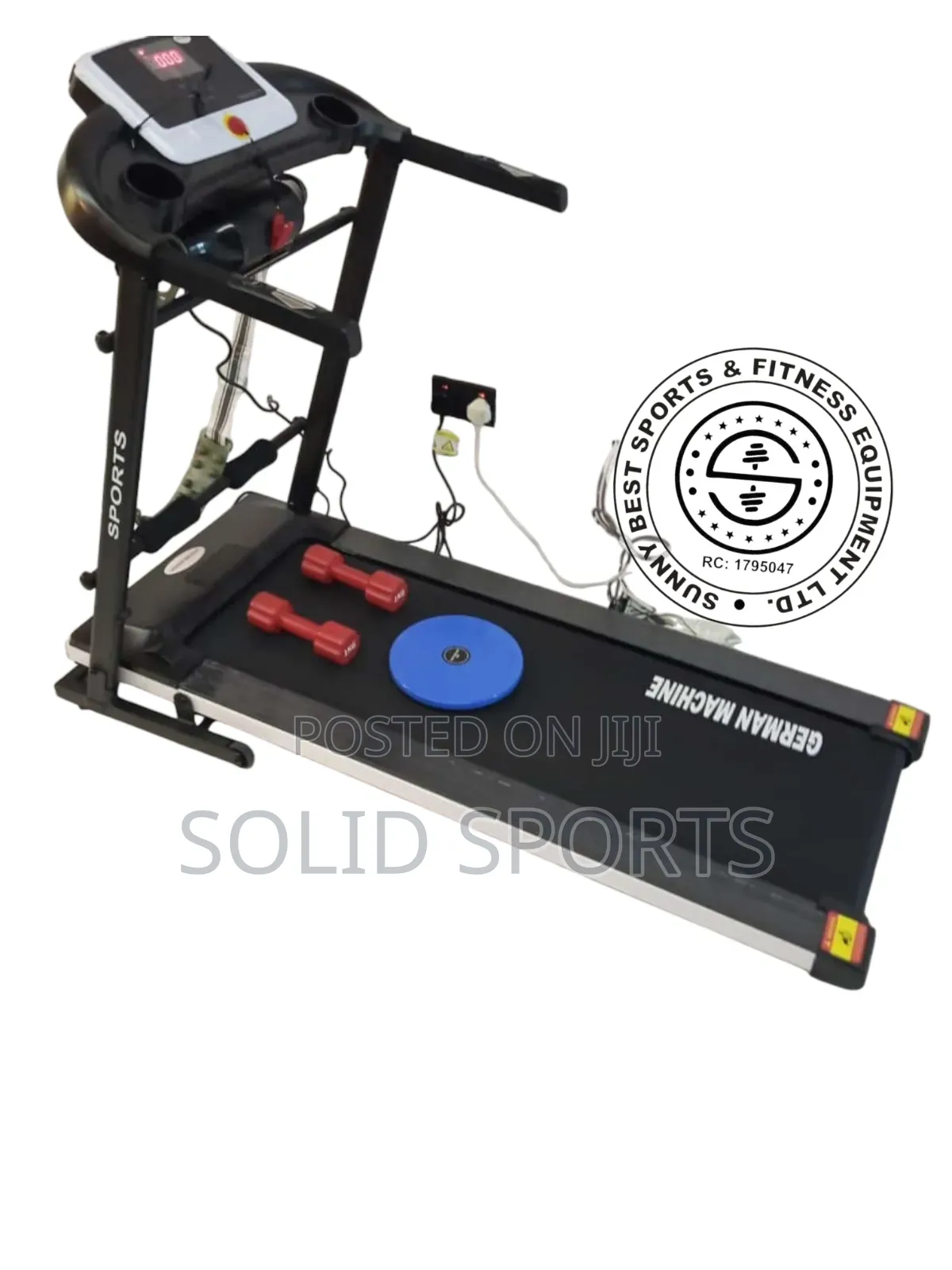 2 Hp Treadmill German Machine Maximum User Weight Is 100kg