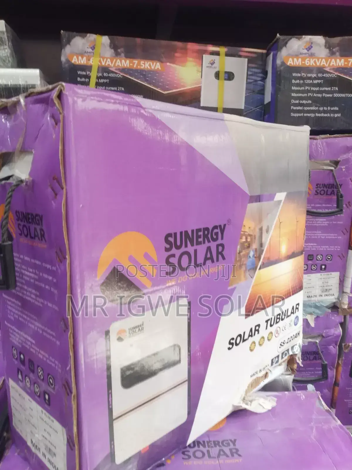 Sunergy Tall Tubular Battery 220ah