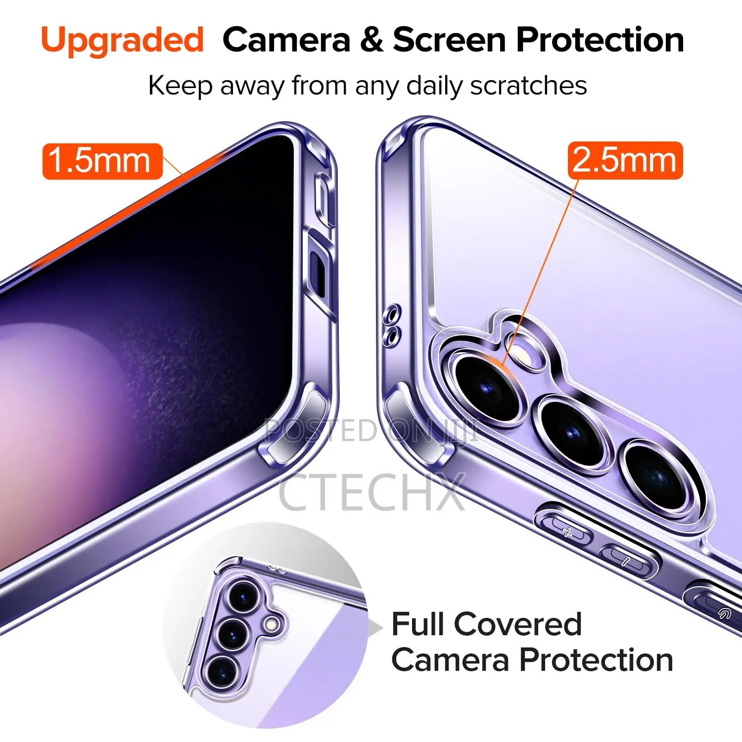 Samsung Galaxy S25 Clear Case .