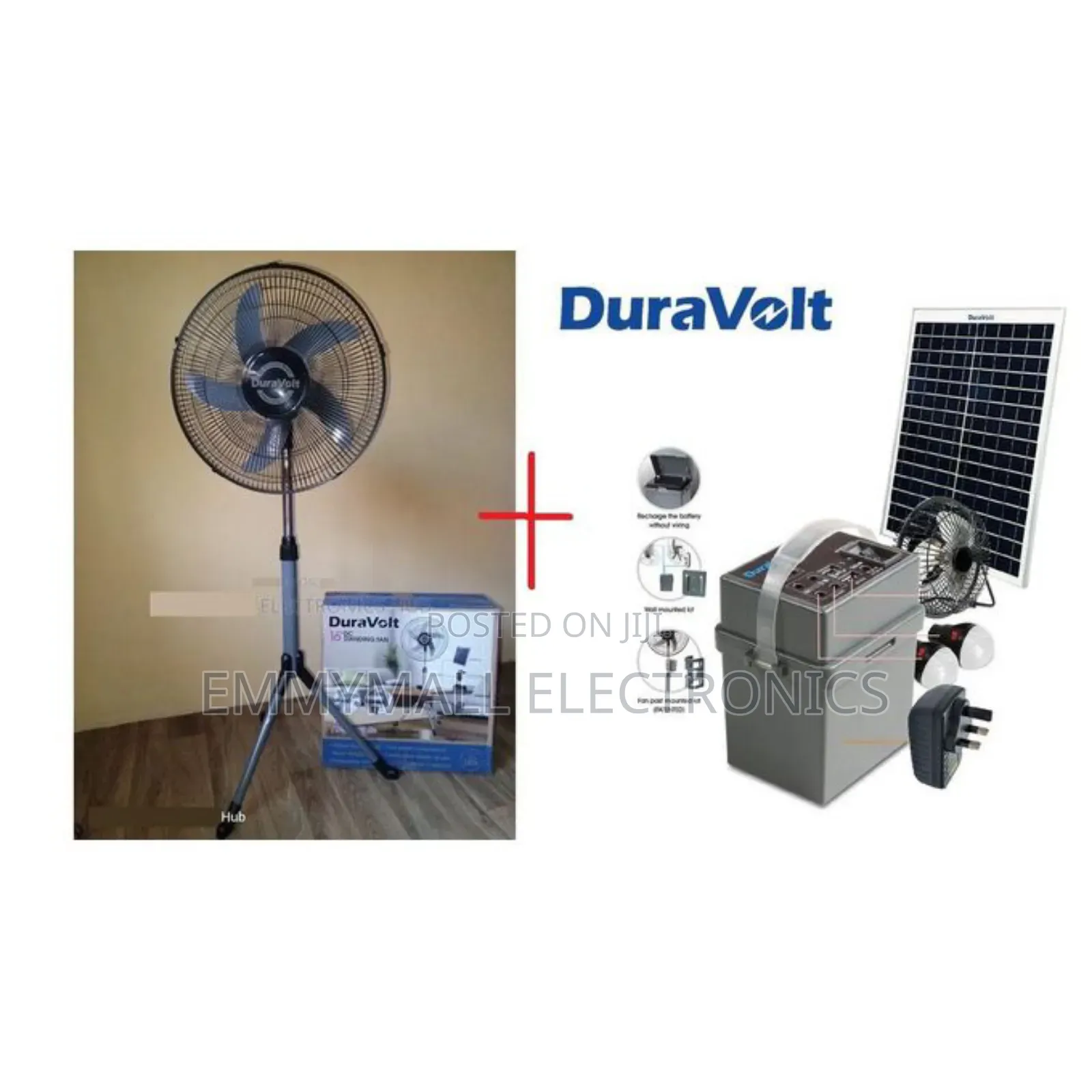 16inches Solar Fan Dsf163 With Solar Rechargeable Kit