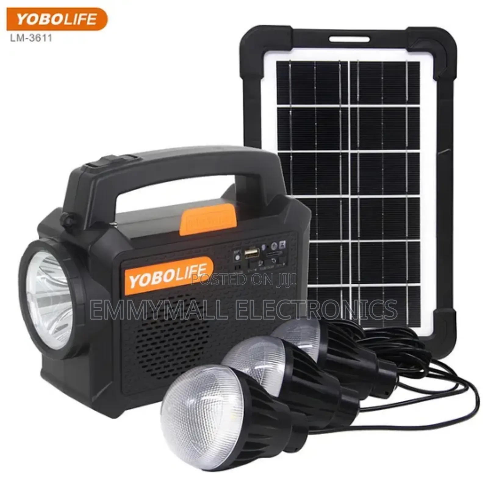 Portable Solar Power System, and a Radio and Bluetooth