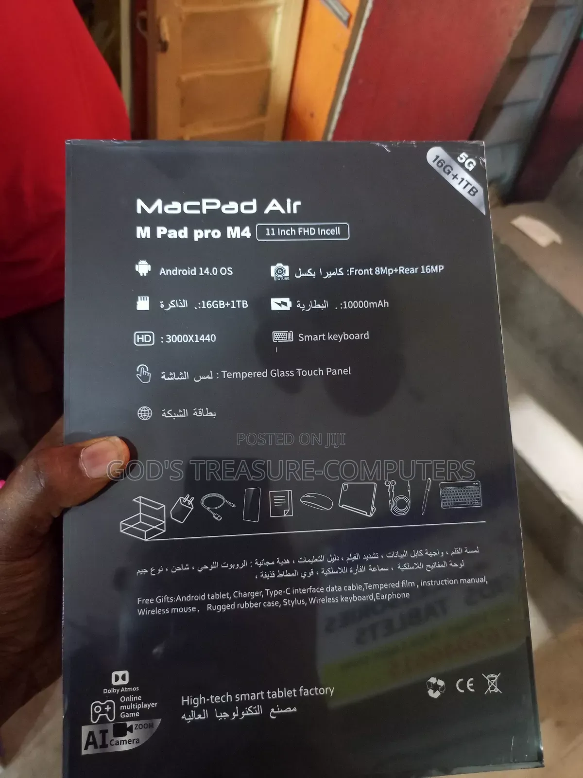 Mac-Pad Air 16ggbram 1tb