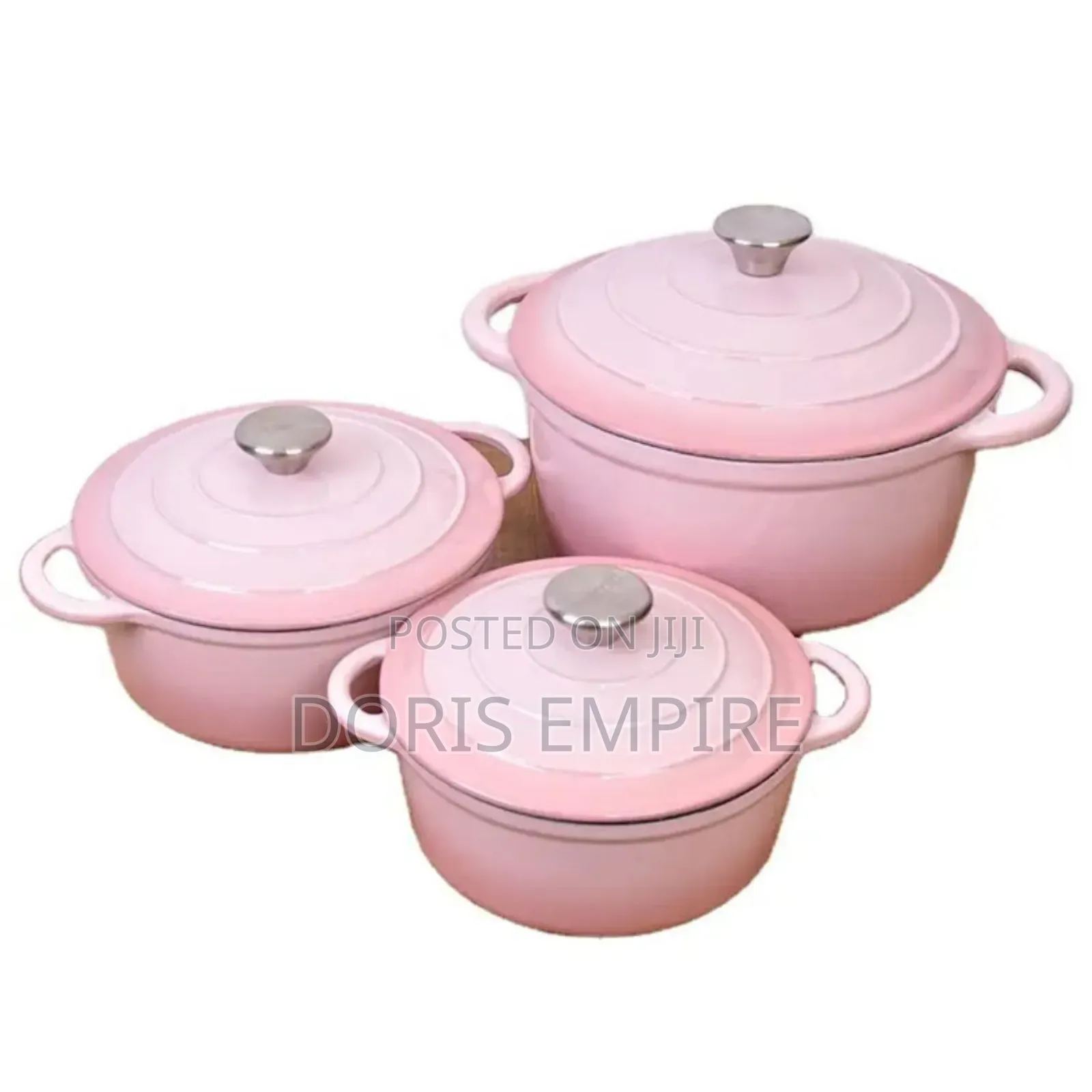Qaulity 4pcs Enamel Cast Iron Pot Set.