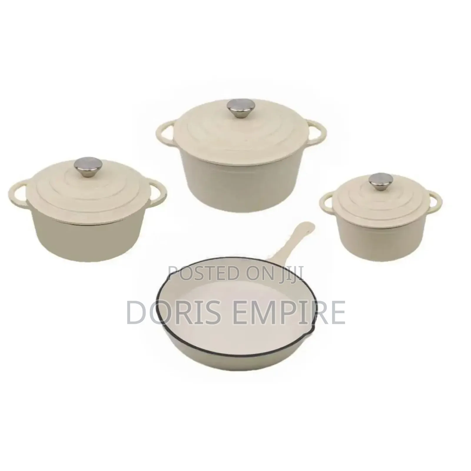 Qaulity 4pcs Enamel Cast Iron Pot Set.