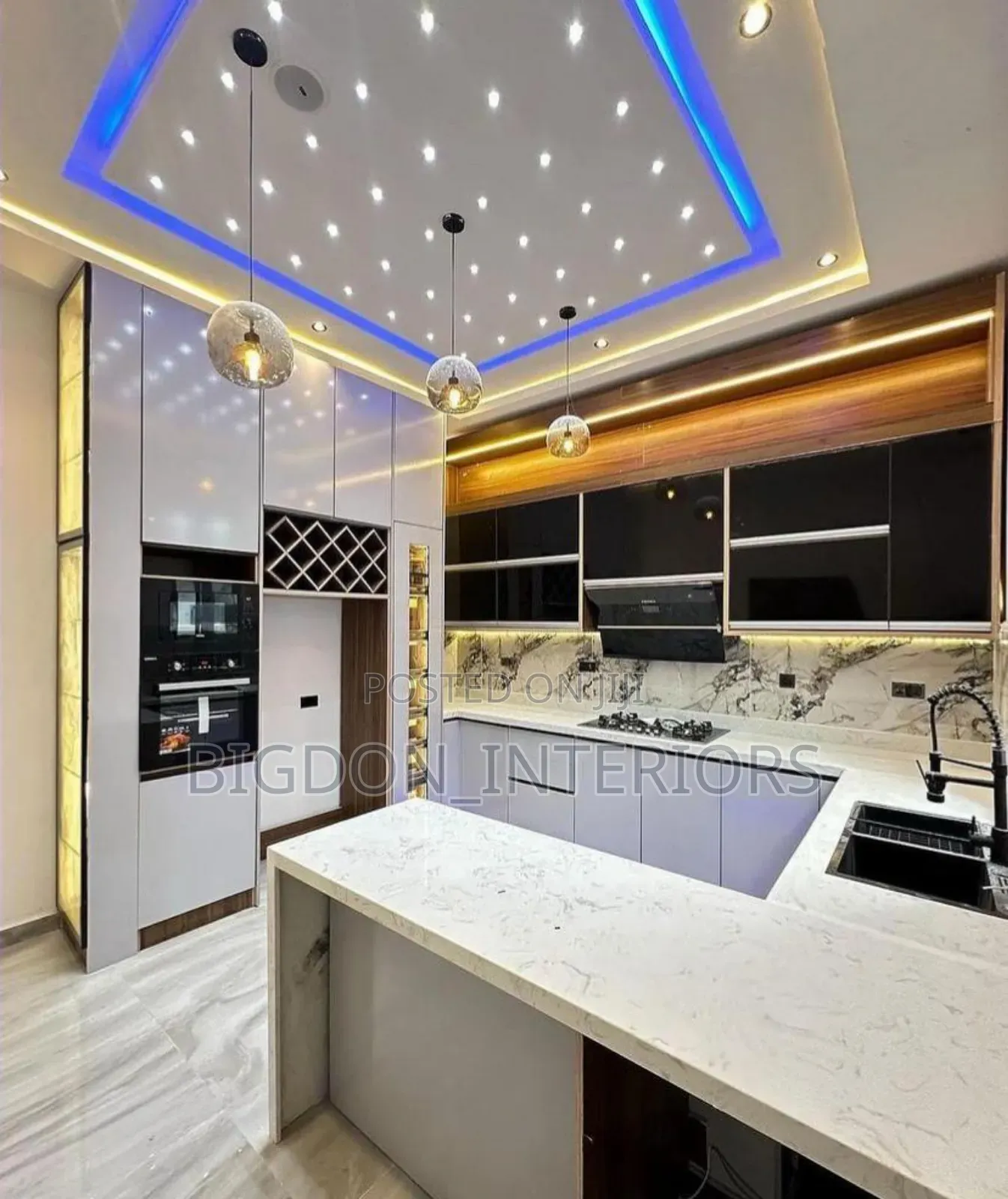 Luxury Modern Kitchen Cabinets With Modern Accessories.