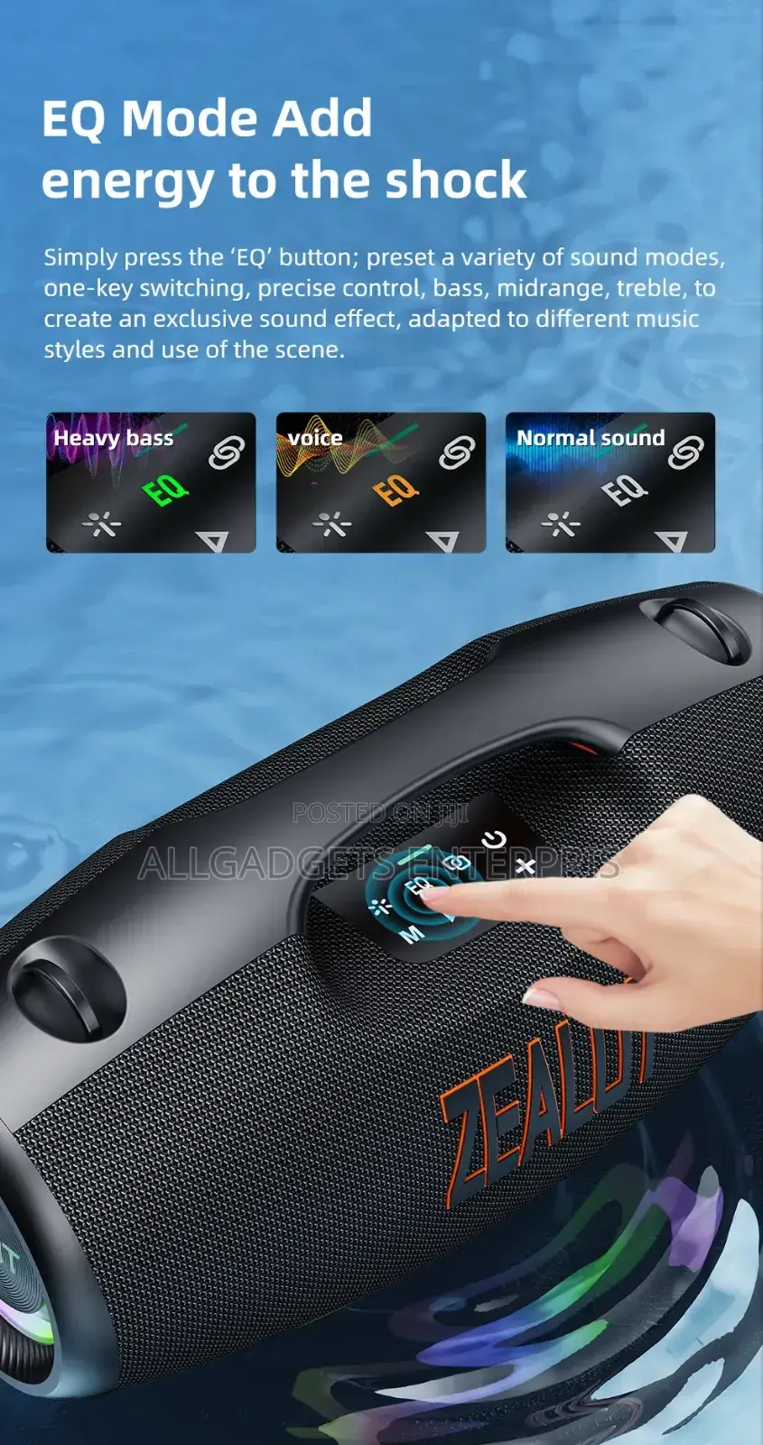 Zealot S89 250w Pass JBL Boom Box