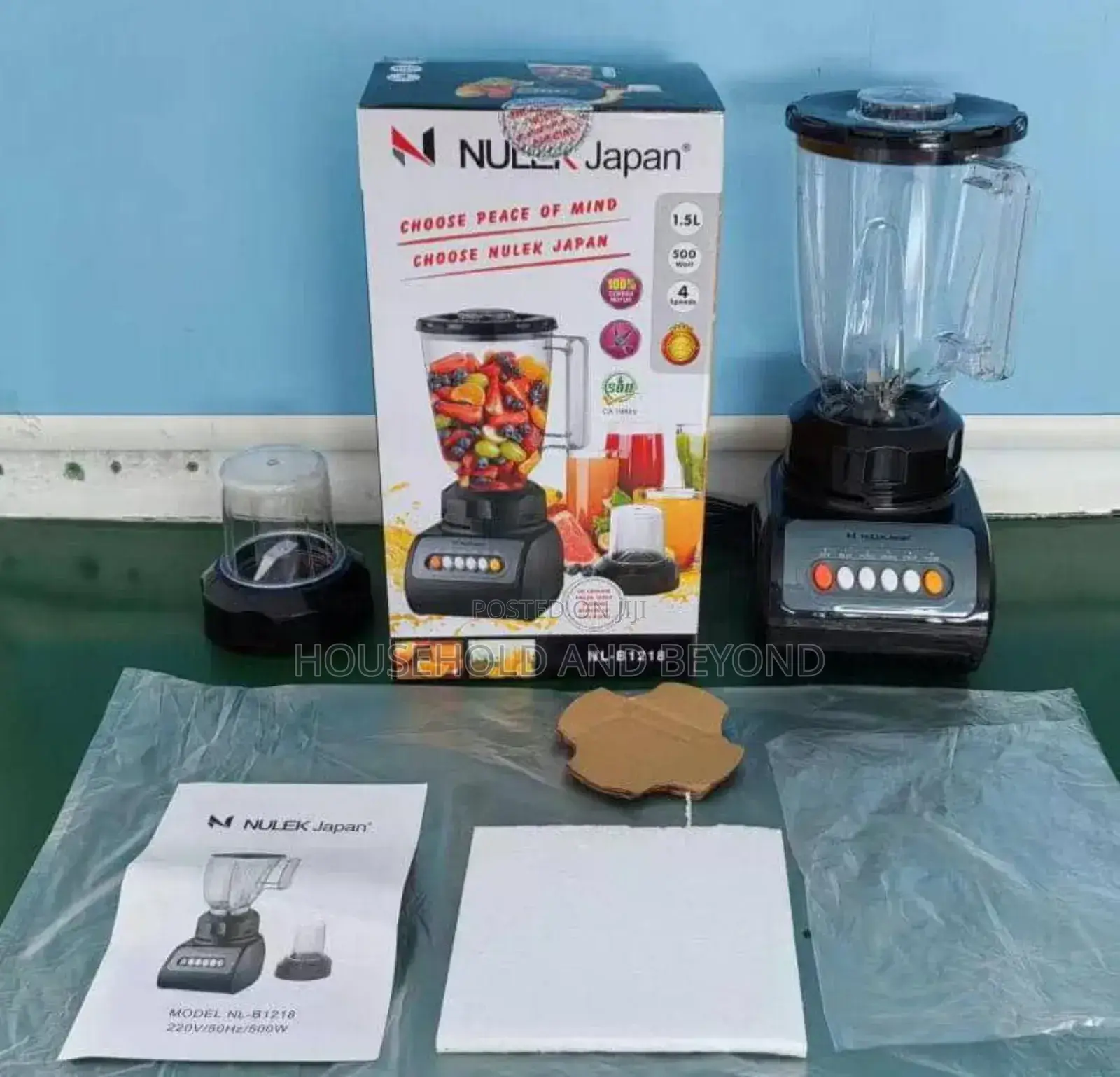 Nulek 999 2 in 1 Blender 500watts