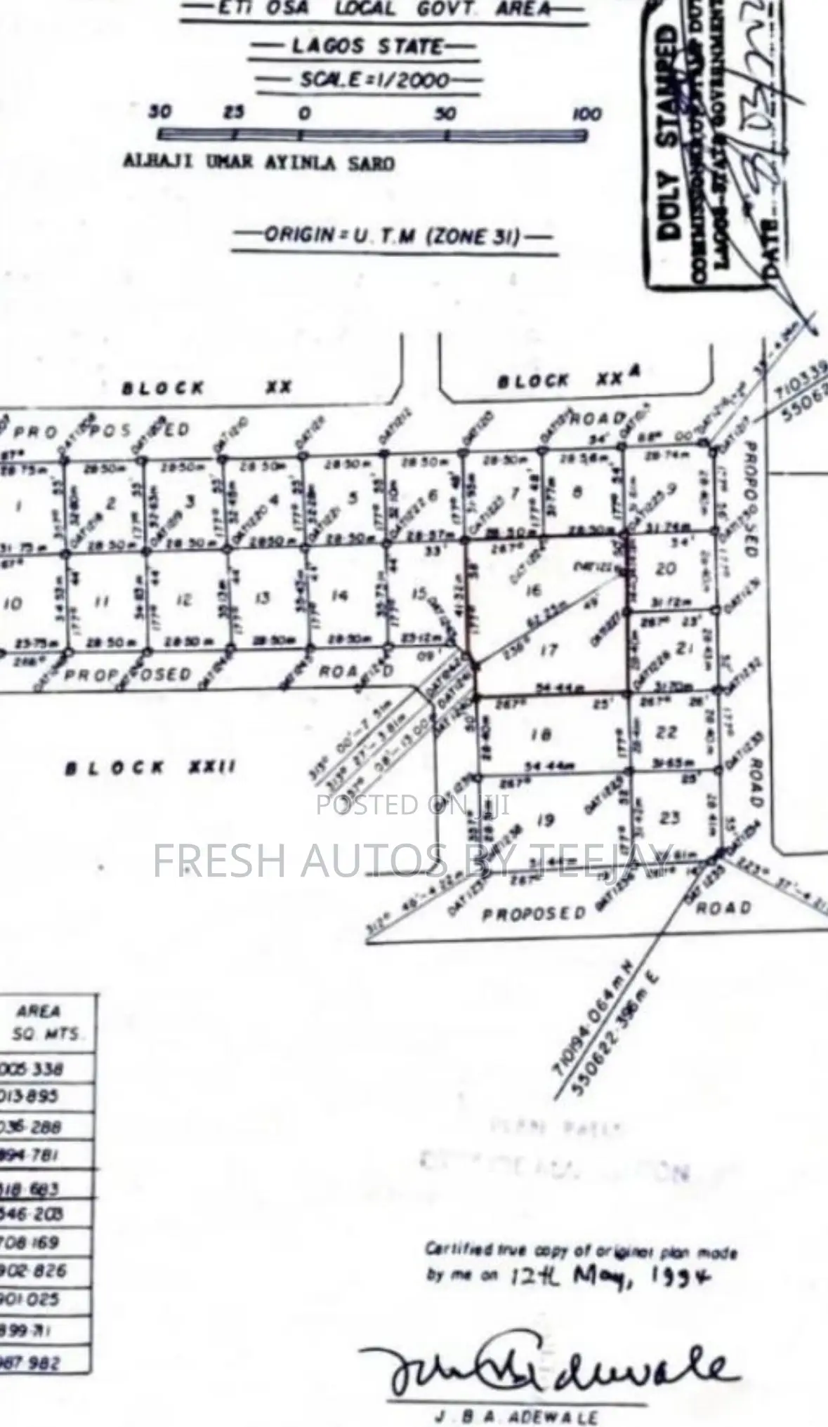 Land for Sale in Oniru Victoria Island.