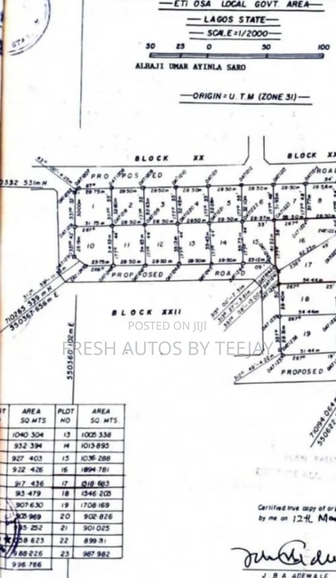 Land for Sale in Oniru Victoria Island.