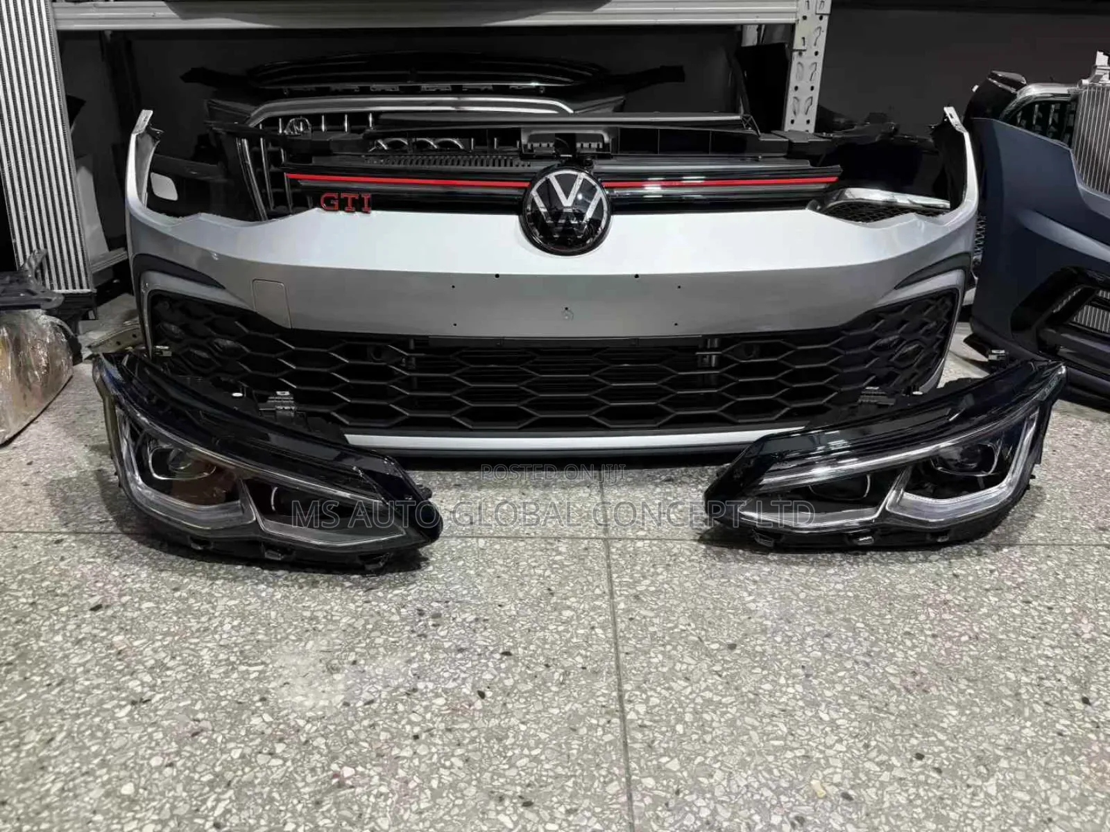 Volkswagen Golf 8 Gti Headlights And Bumper