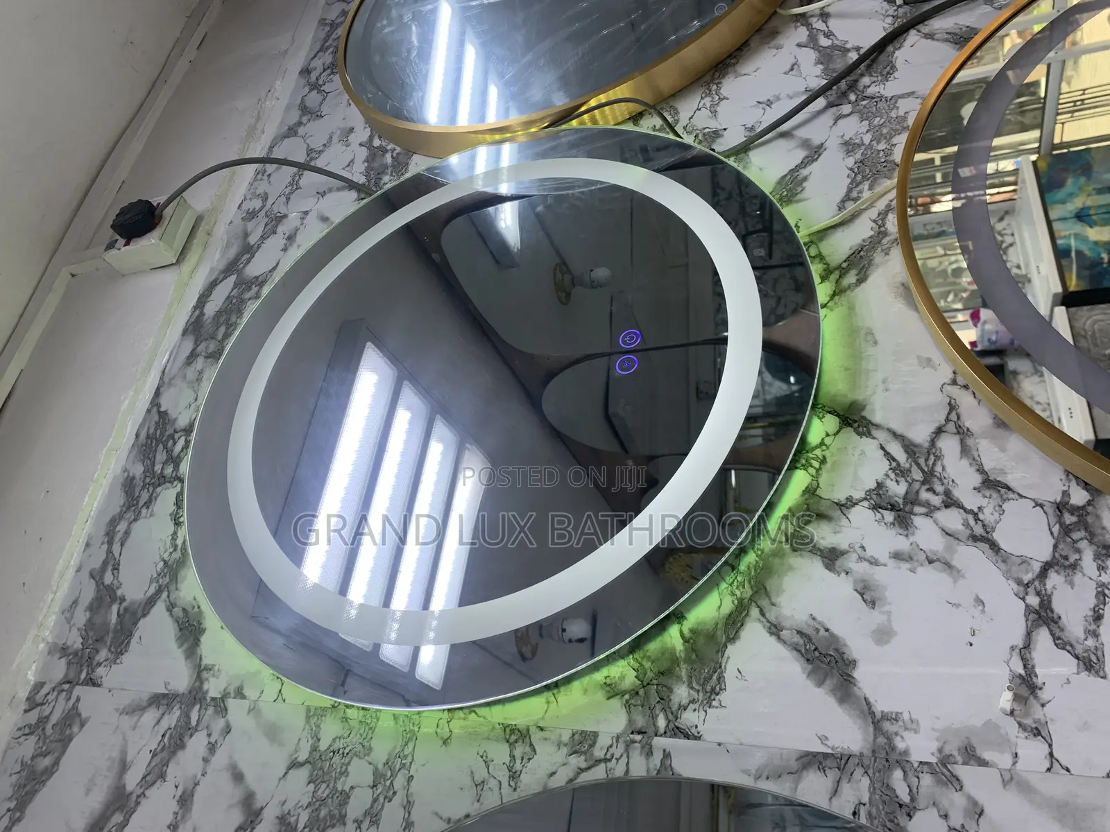 Led Touch Sensor Bathroom Mirror With Color-Changing Ligh