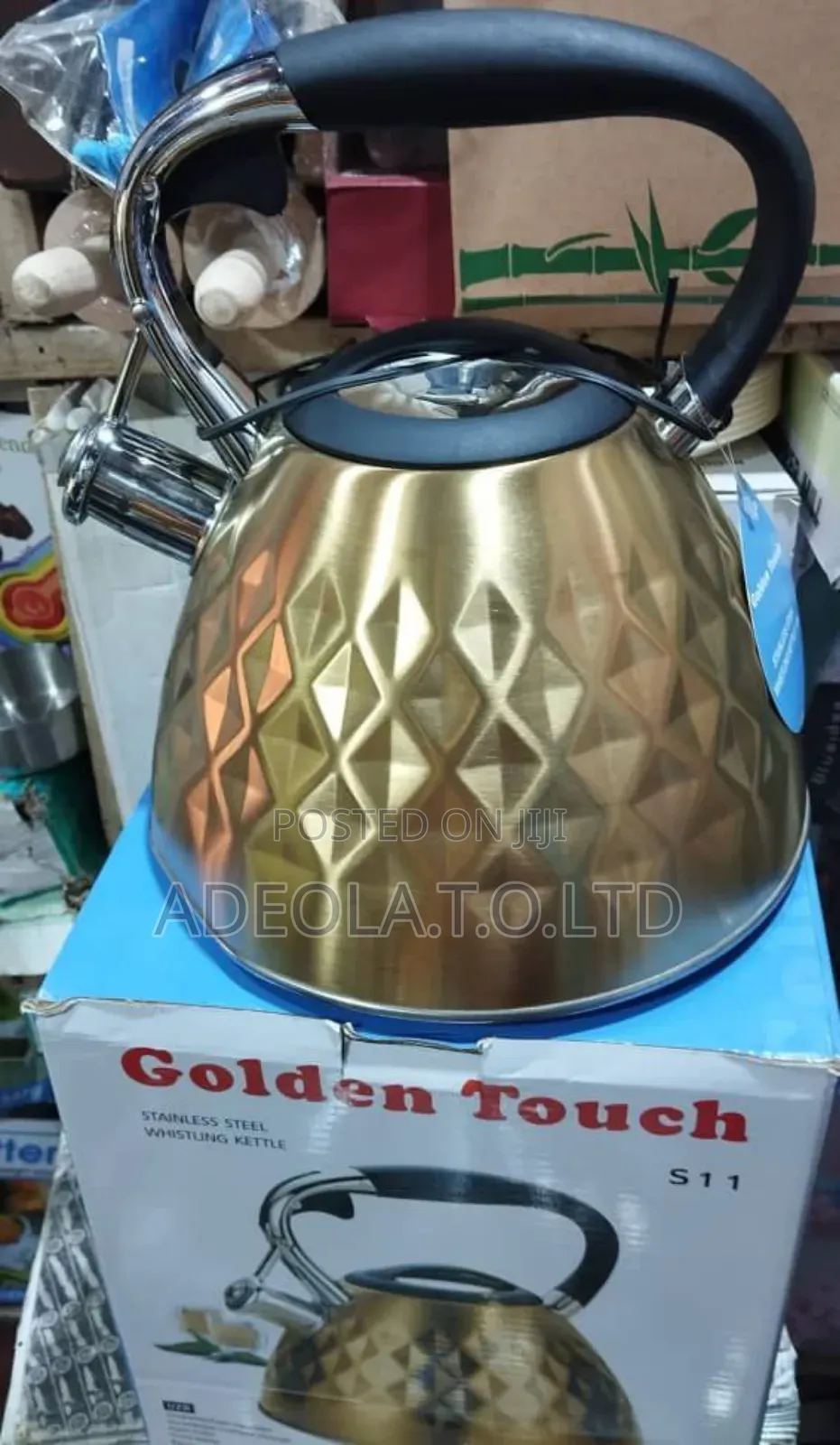 3liters Quality Gold Whistling Kettle