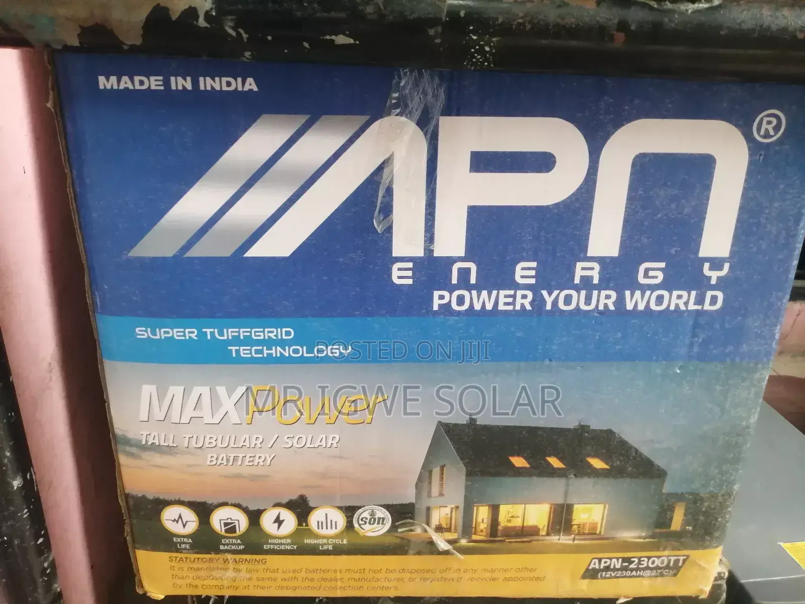 Apn Tall Tubular Battery 230ah