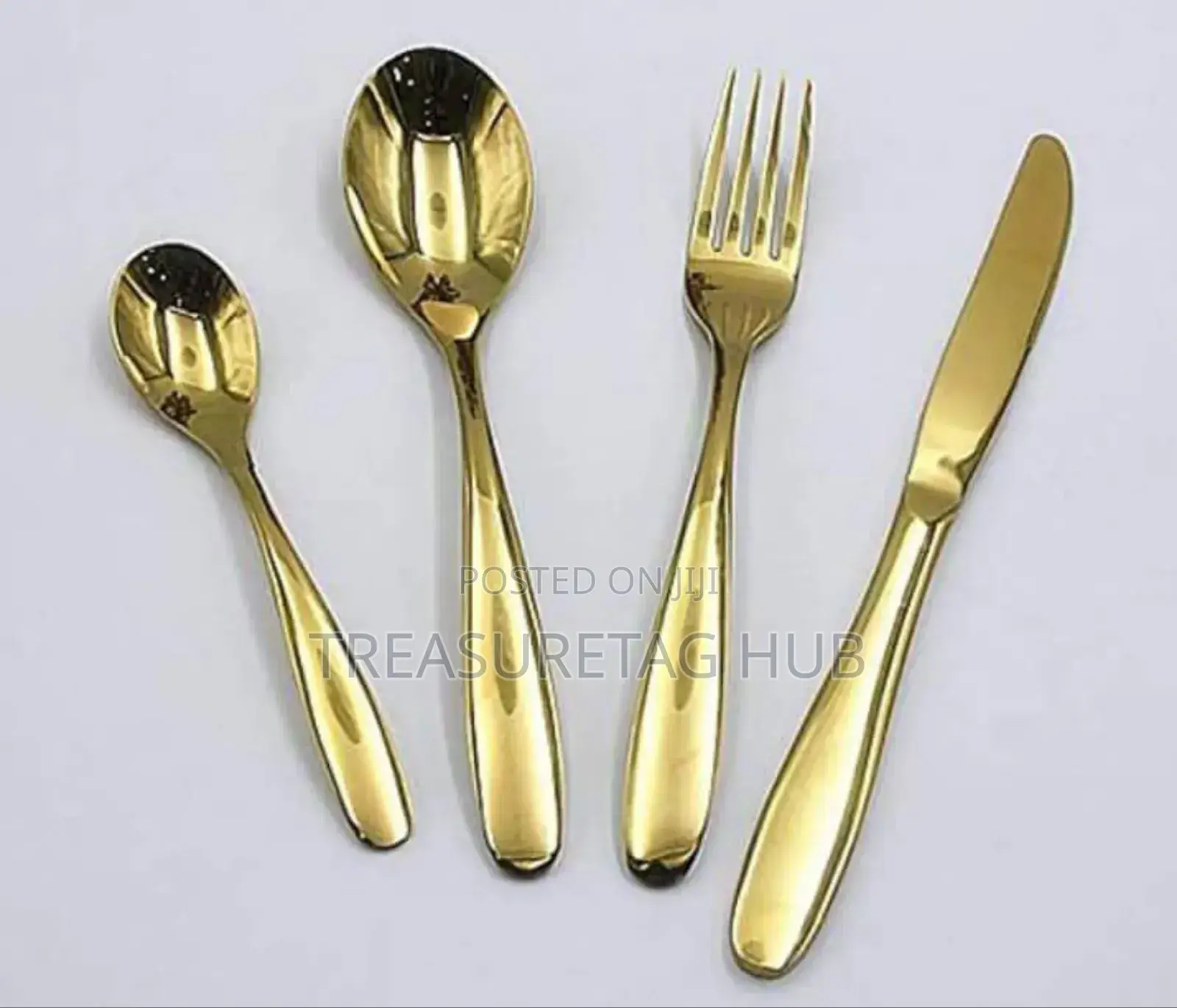 Point a Gold Spoon and Fork Dozens
