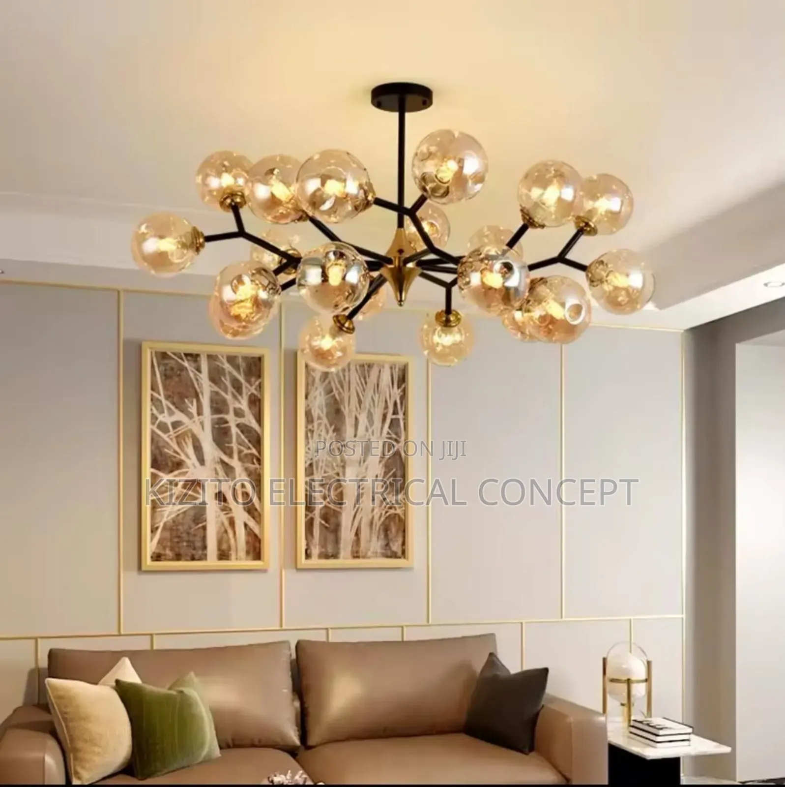 Nodic Glass Chandelier (21glass)