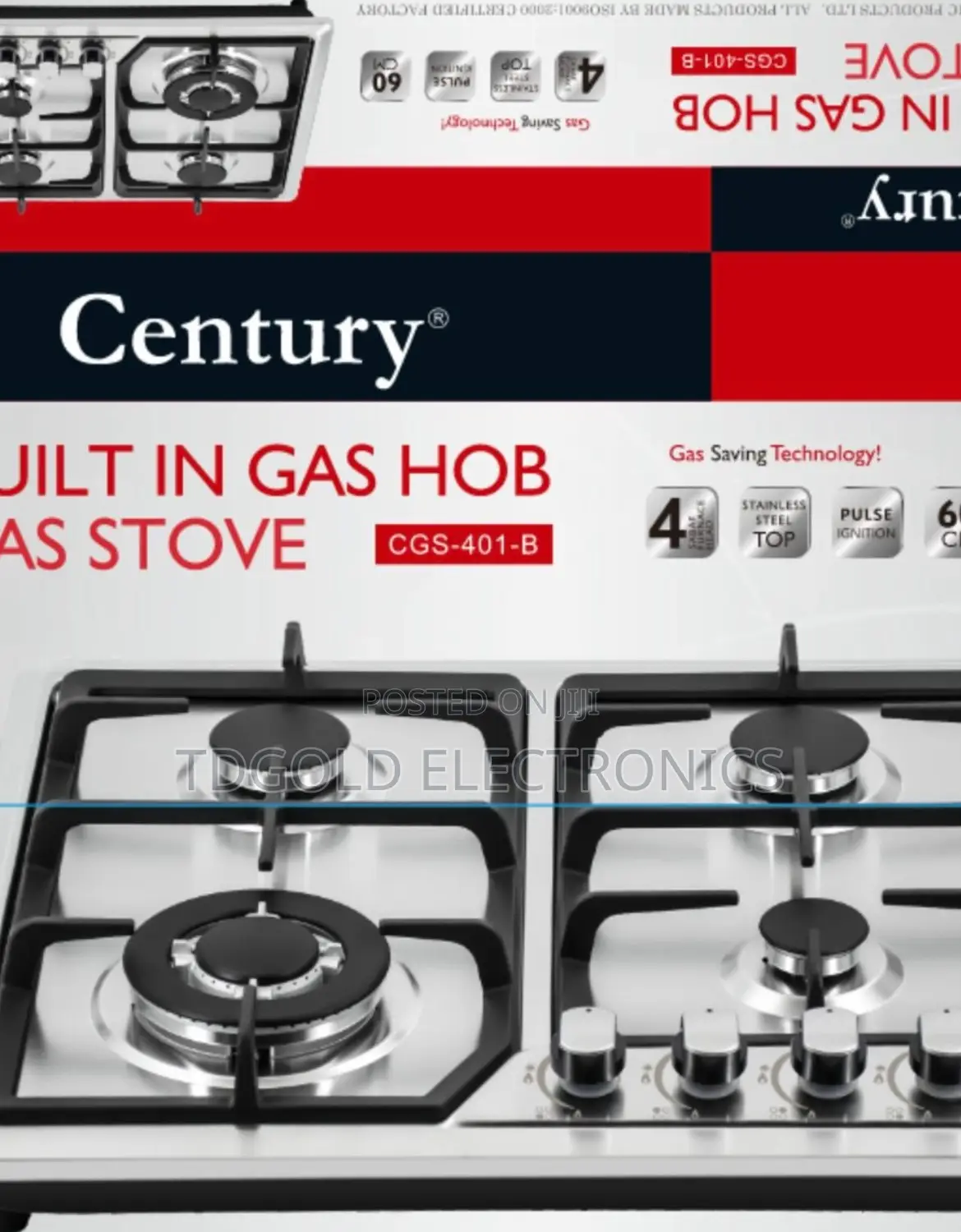 Century Built-in 60/60 Gas Cooker
