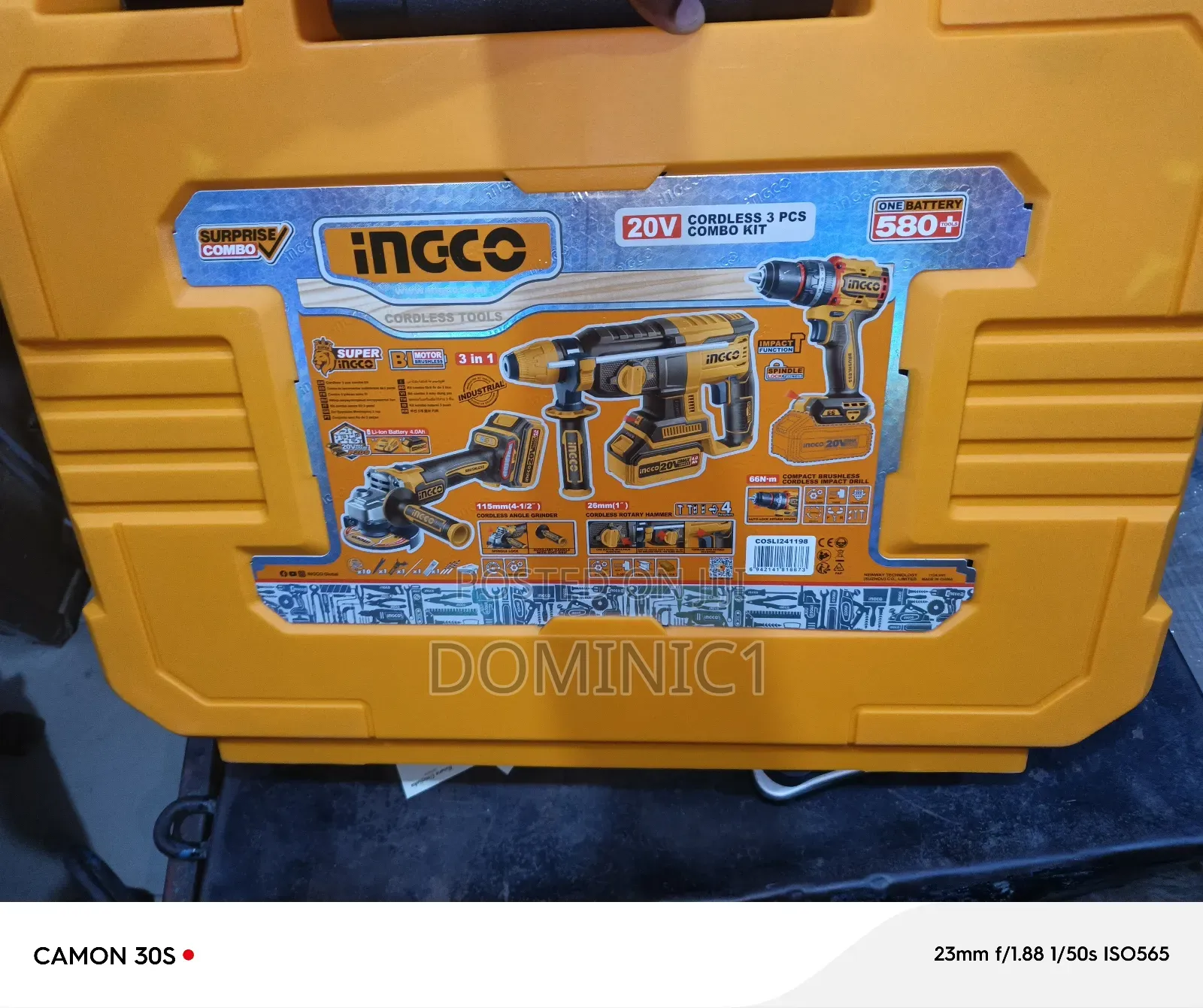 Ingco Cordless Tools Set 3 In 1 Cutting Drill And Hammer