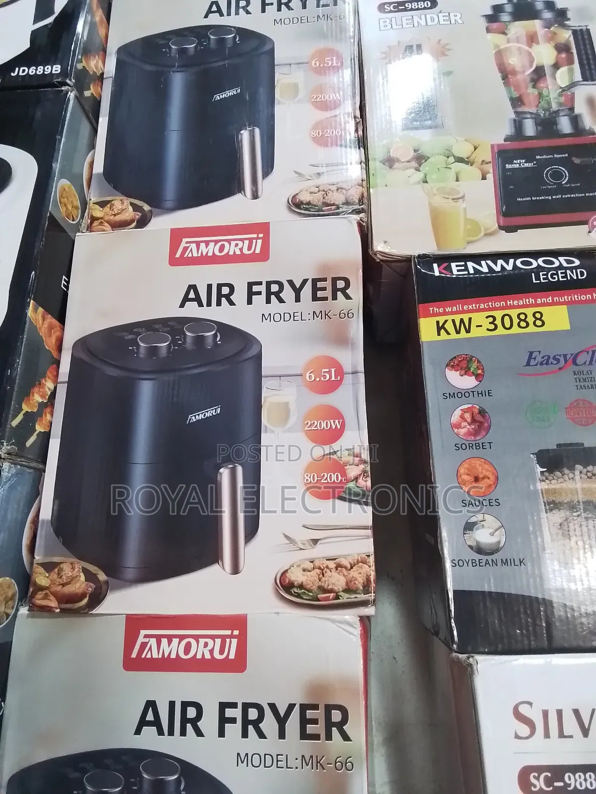 Famorui 6.5l Capacity Digital Airfryer