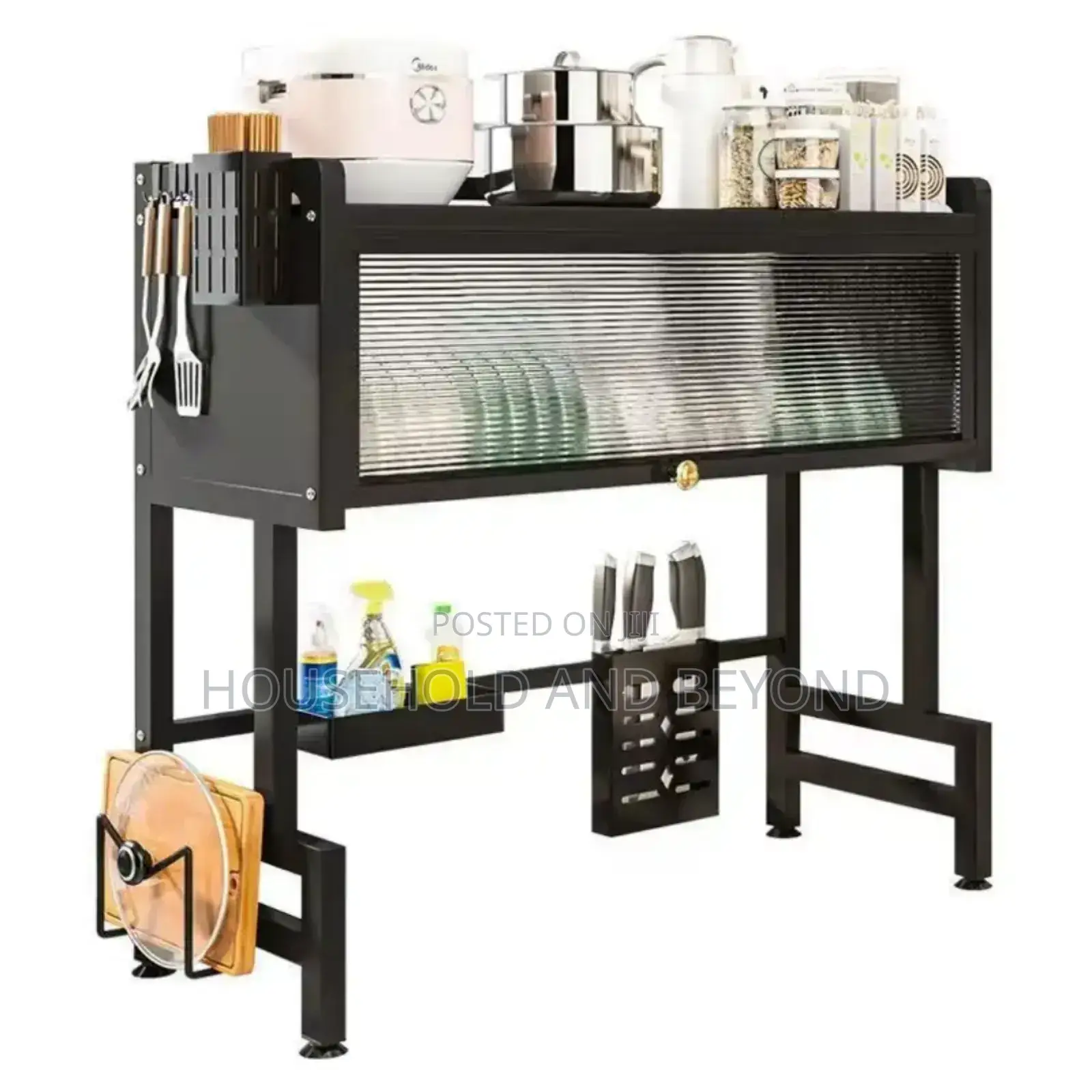 Over the Sink Dish Drying Rack Cabinet – Stainless Steel Organizer