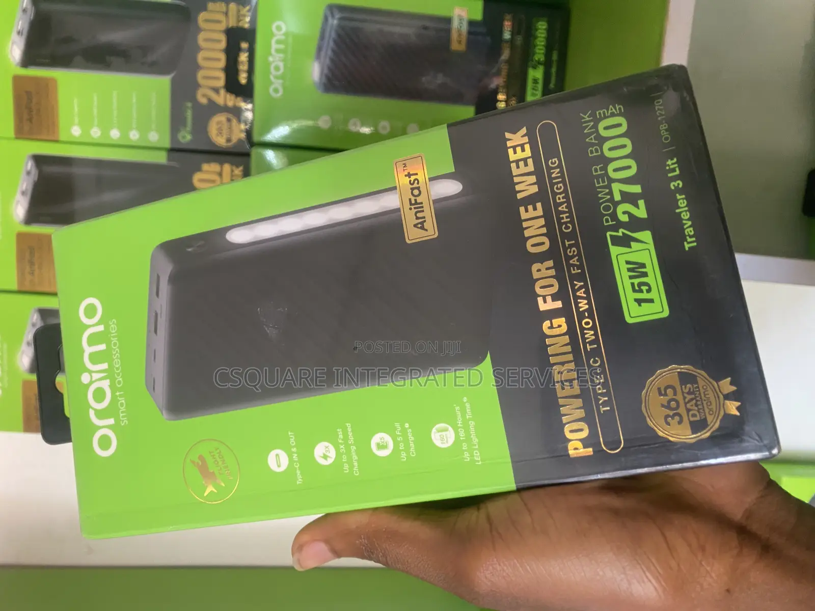 Oraimo 27000mah Power Bank Available