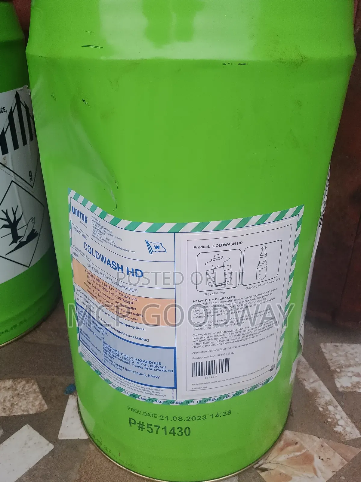 Unitor Cold Wish General Purpose Degreaser
