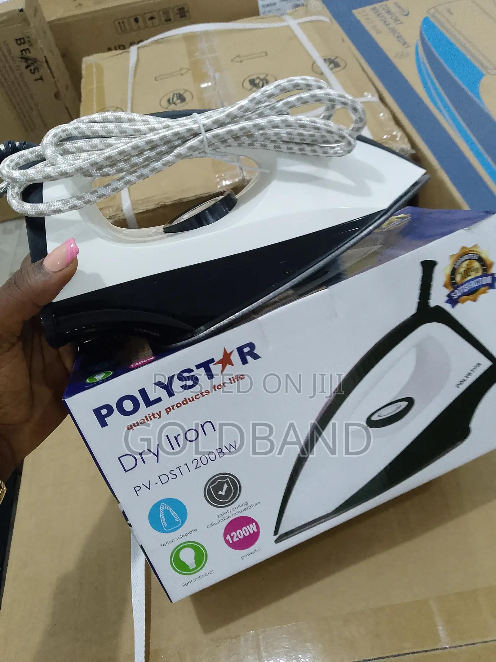 Budget-Friendly Polystar Electric Dry Iron Pv-Dst1200bw