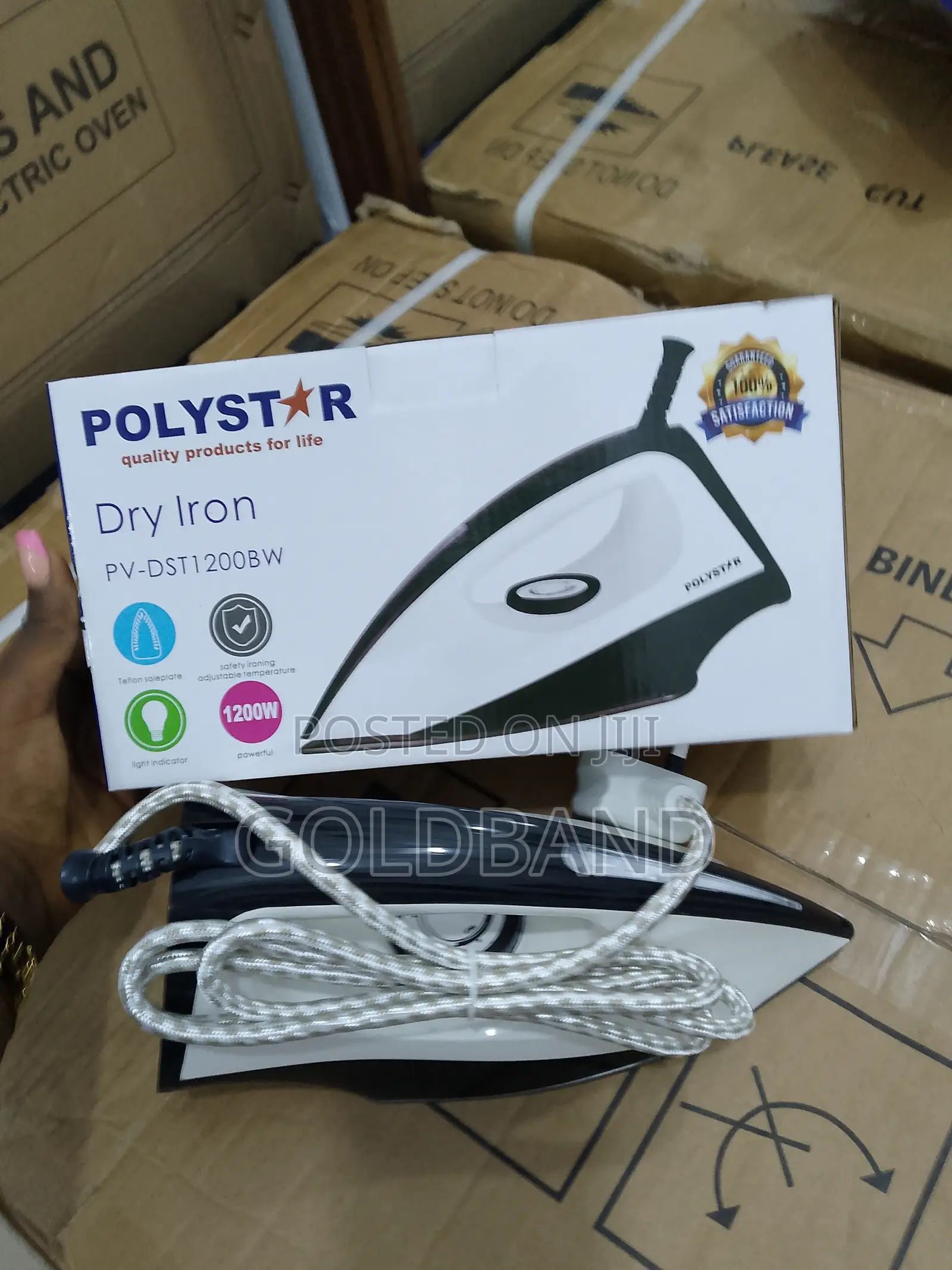 Polystar Electric Dry Iron (Lightweight Easy to Handle)