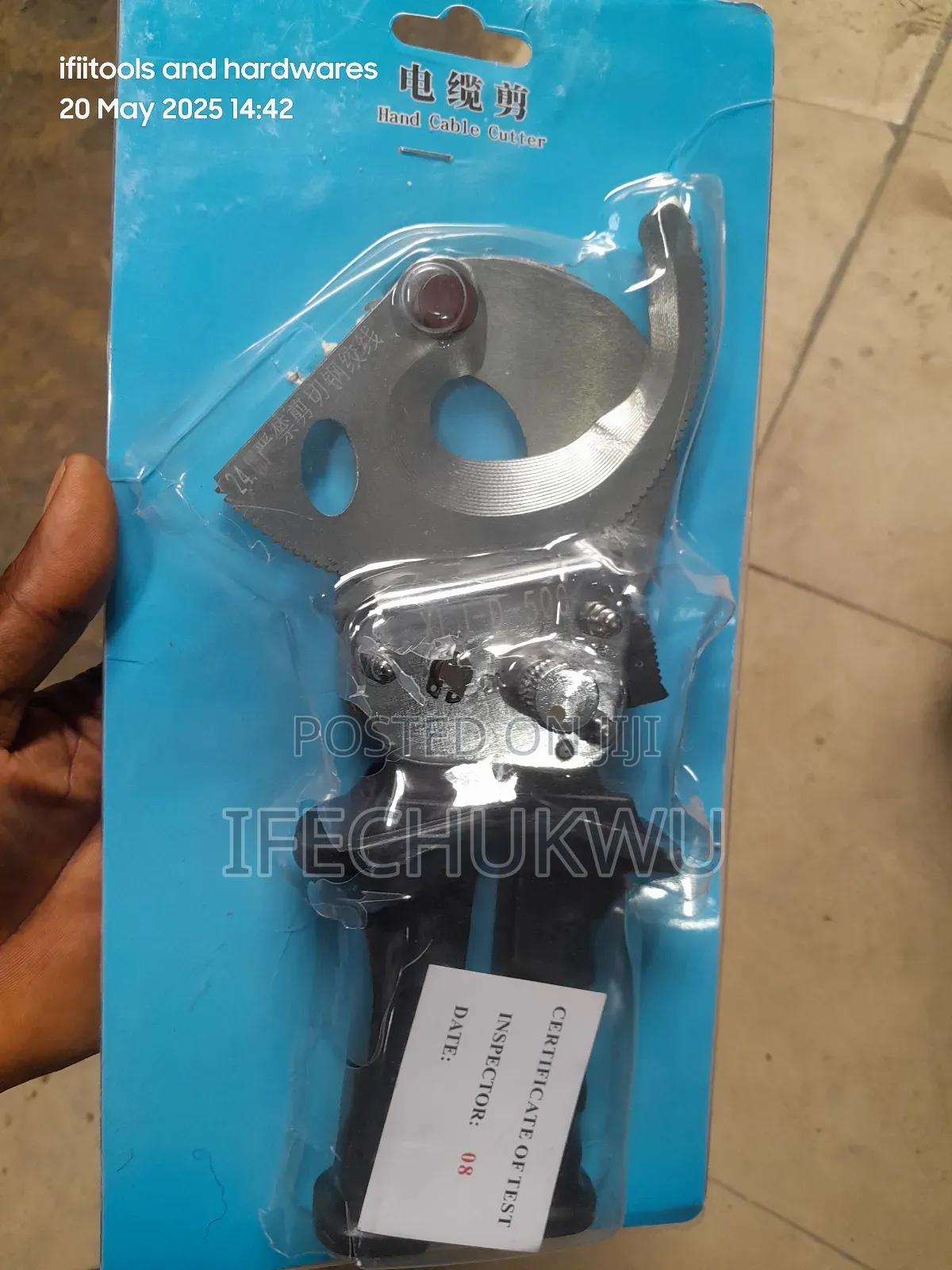 Ratchet Cable Cutter (500mm)