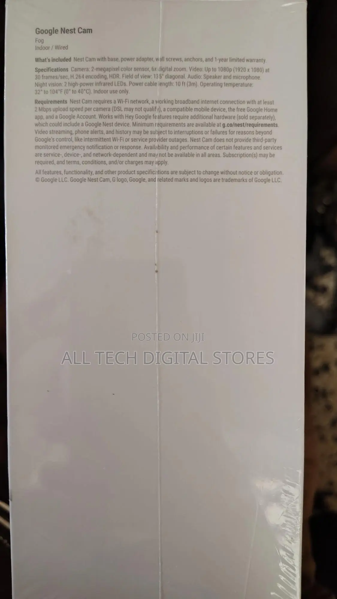 Google Nest Cam Indoor | Wired | 2nd Gen