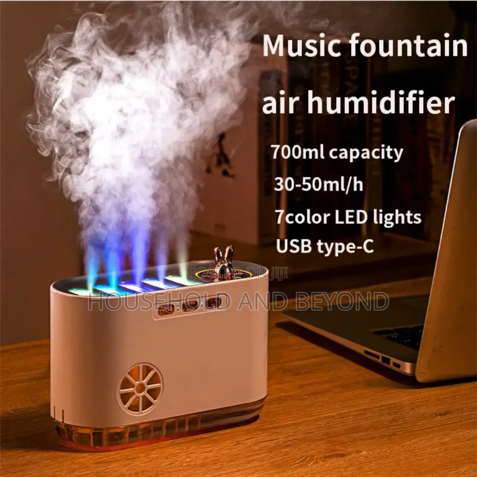 Pickup Fountain Humidifier Diffuser With Sound Function