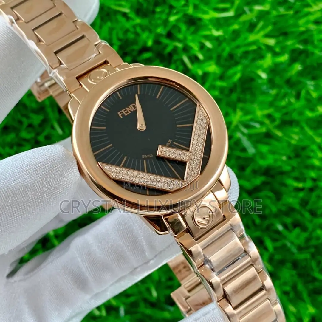 Fendi Quality Luxury Ladies Chain Strap Wristwatch