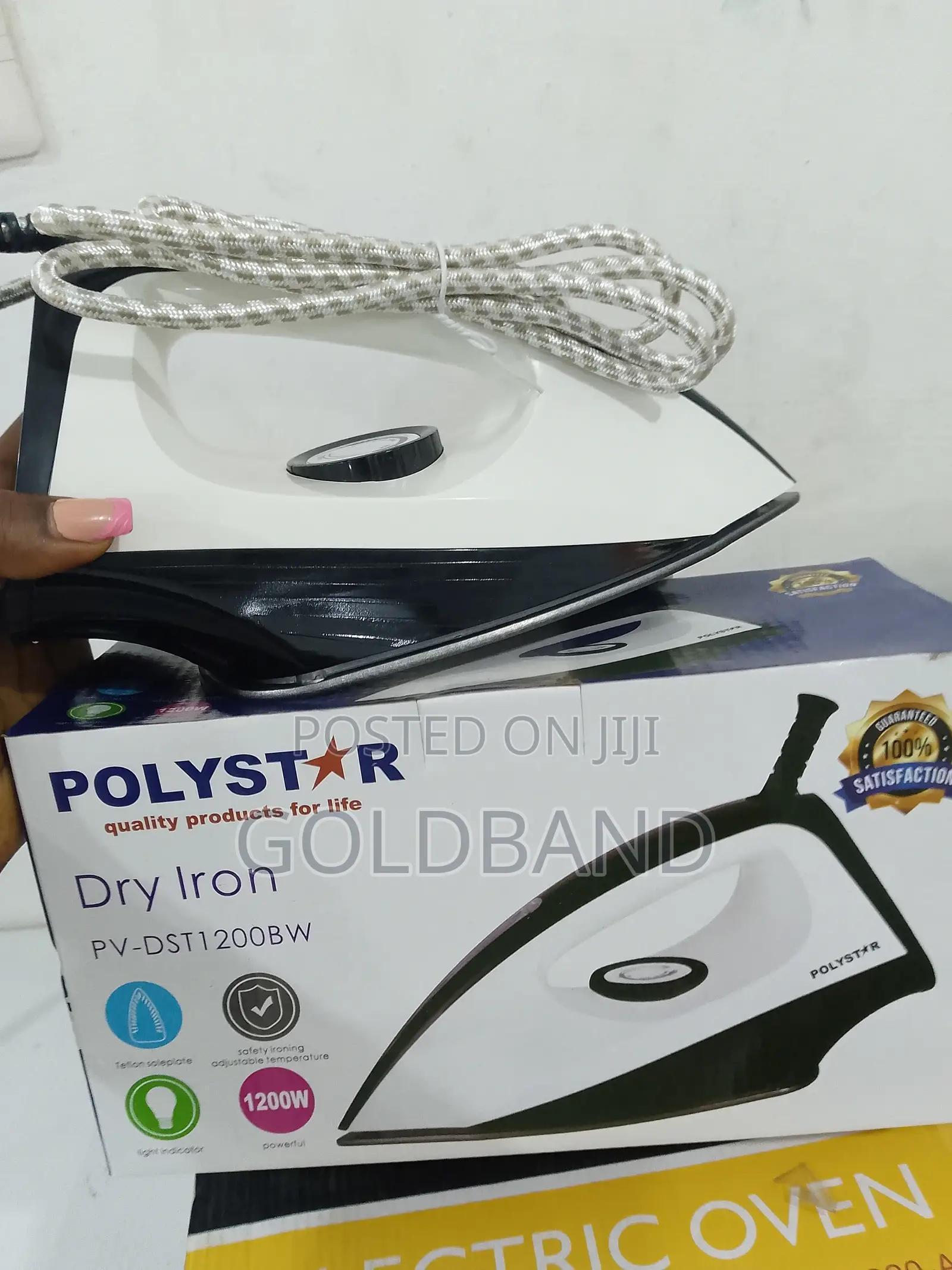 Polystar Compact Electric Dry Iron- Perfect for Daily Use