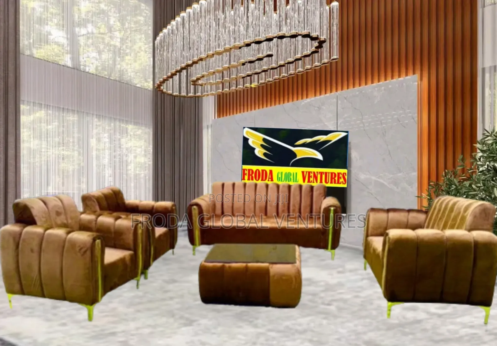 Quality Couch; 7 Seaters Sofa Chairs and Table. F7brfp1