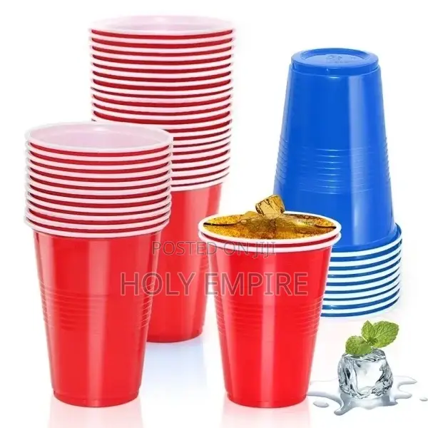50pcs 16oz/500ml Plastic Party Cups Disposable Plastic Cup