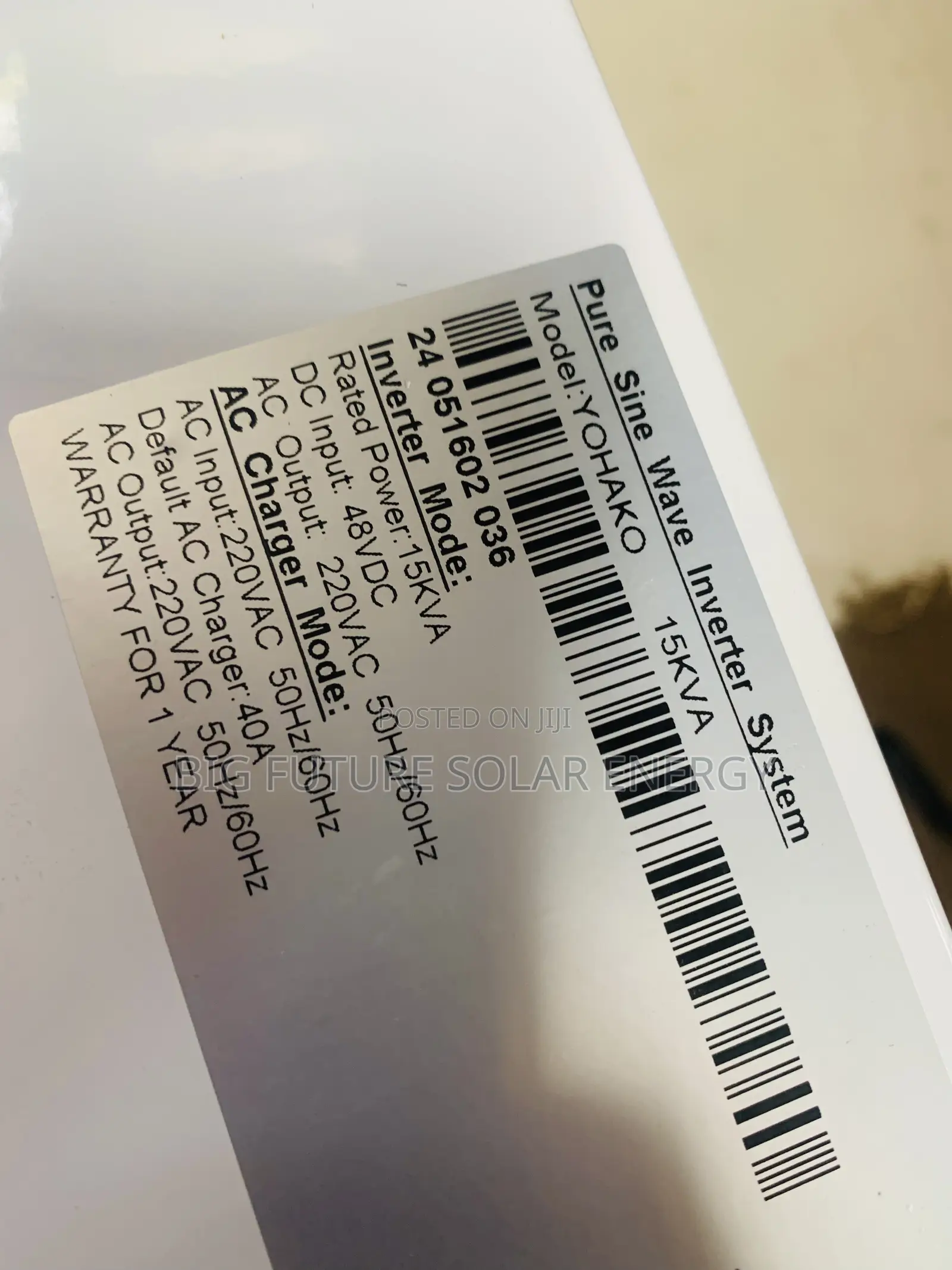 15kva Yohako Solar Inverter 48v
