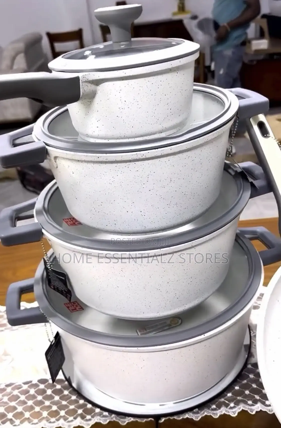Ucc Life Granite Non-Stick Cookware Set - Ucc Life Pots With Glass Lid