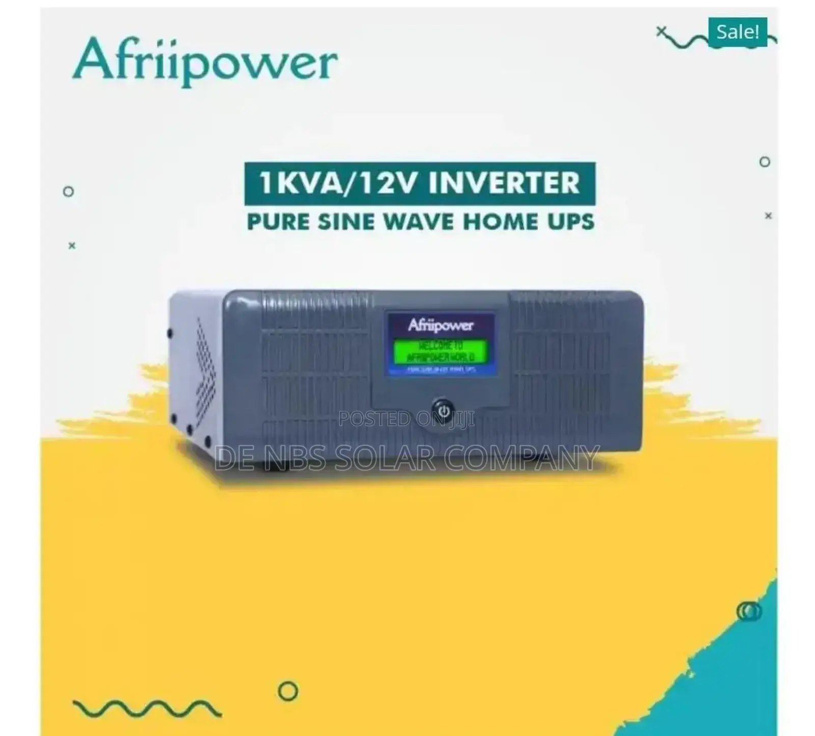1kva 12v Afriipower Smart Pure Sine Wave Solar Inverter