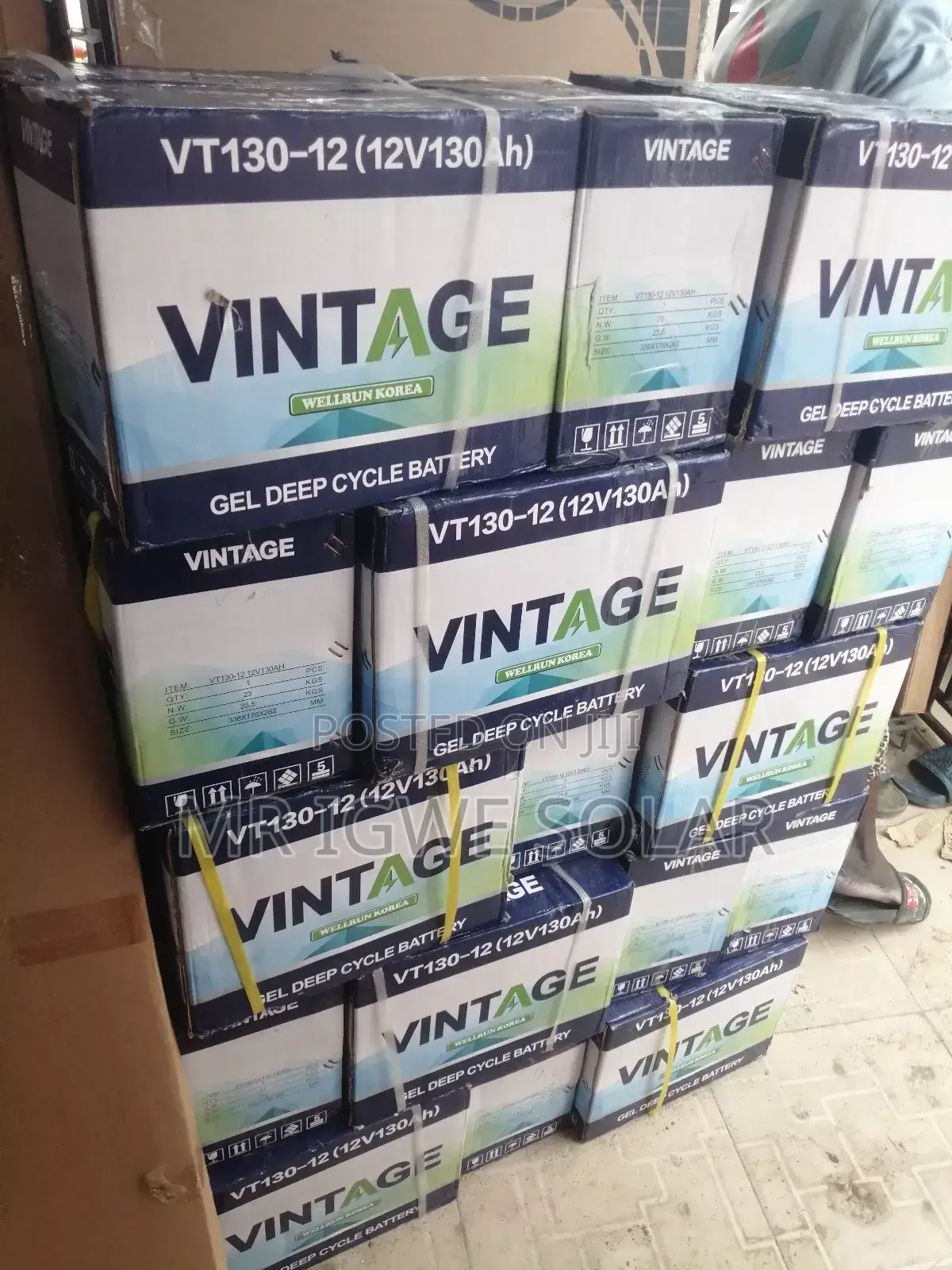130ah Vntage Dry Cell Battery
