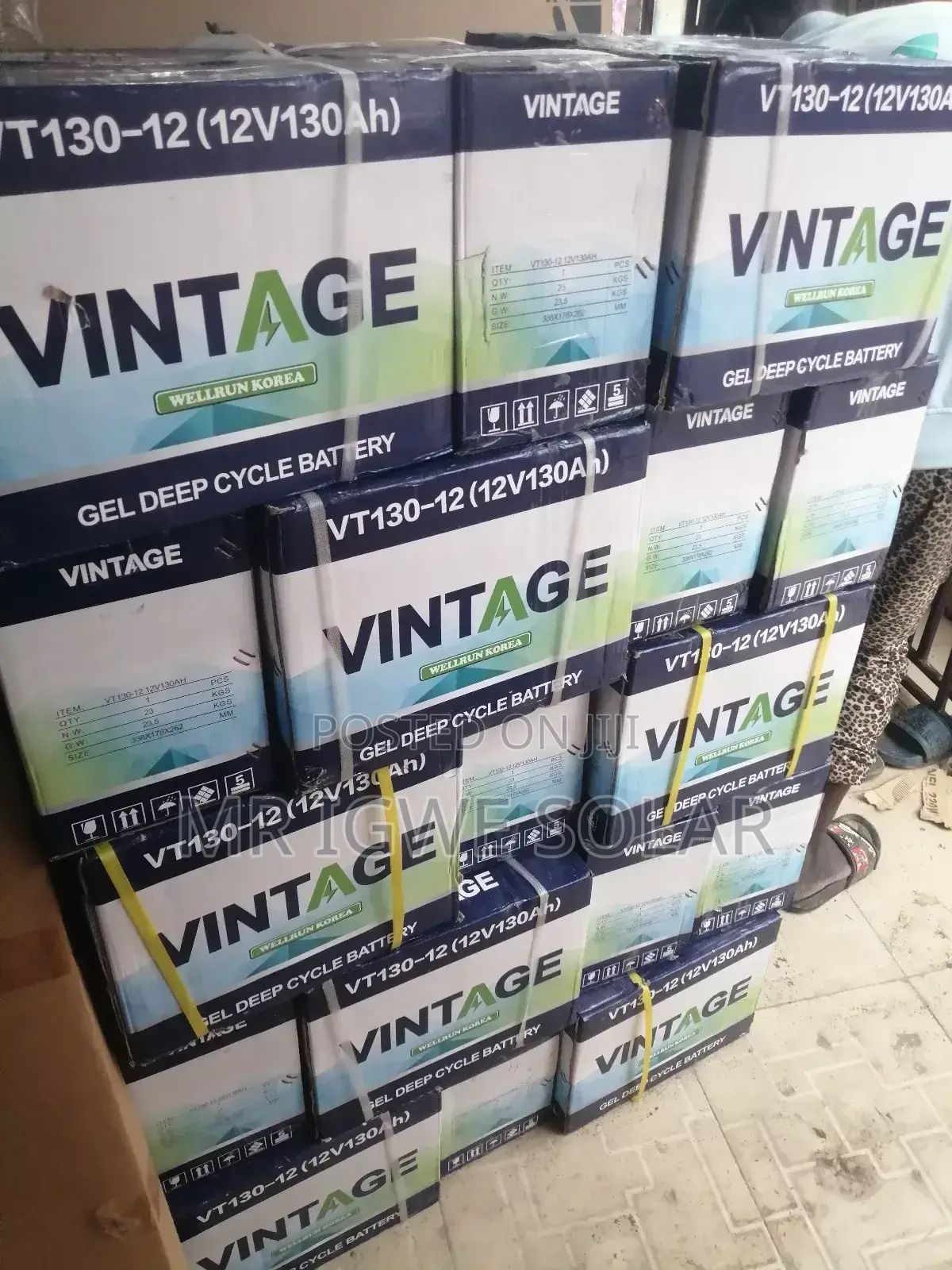 130ah Vntage Dry Cell Battery