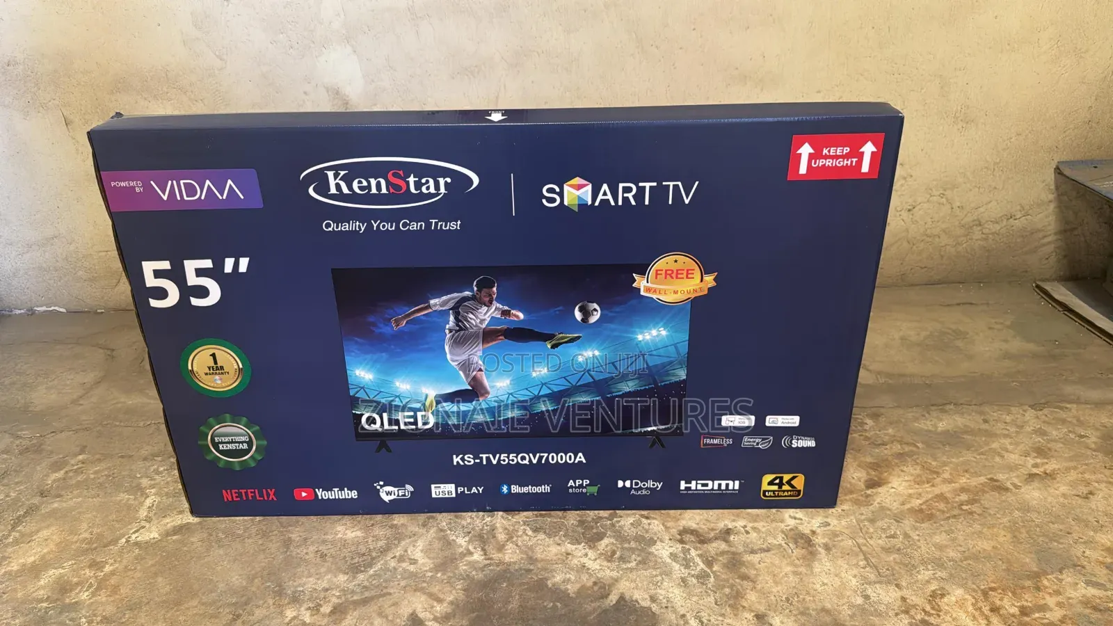 Kenstar 55 Inches Smart Tv Ks-Tv55uv5000a - Powered by Vidaa