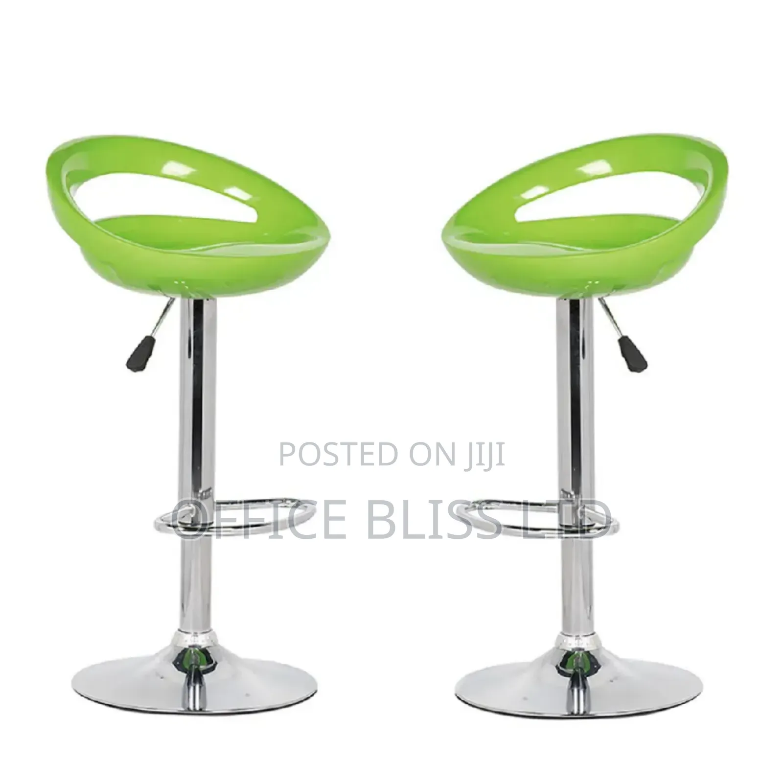Adjustable Swivel Bar Stools - (Set of 2)Lemon Green