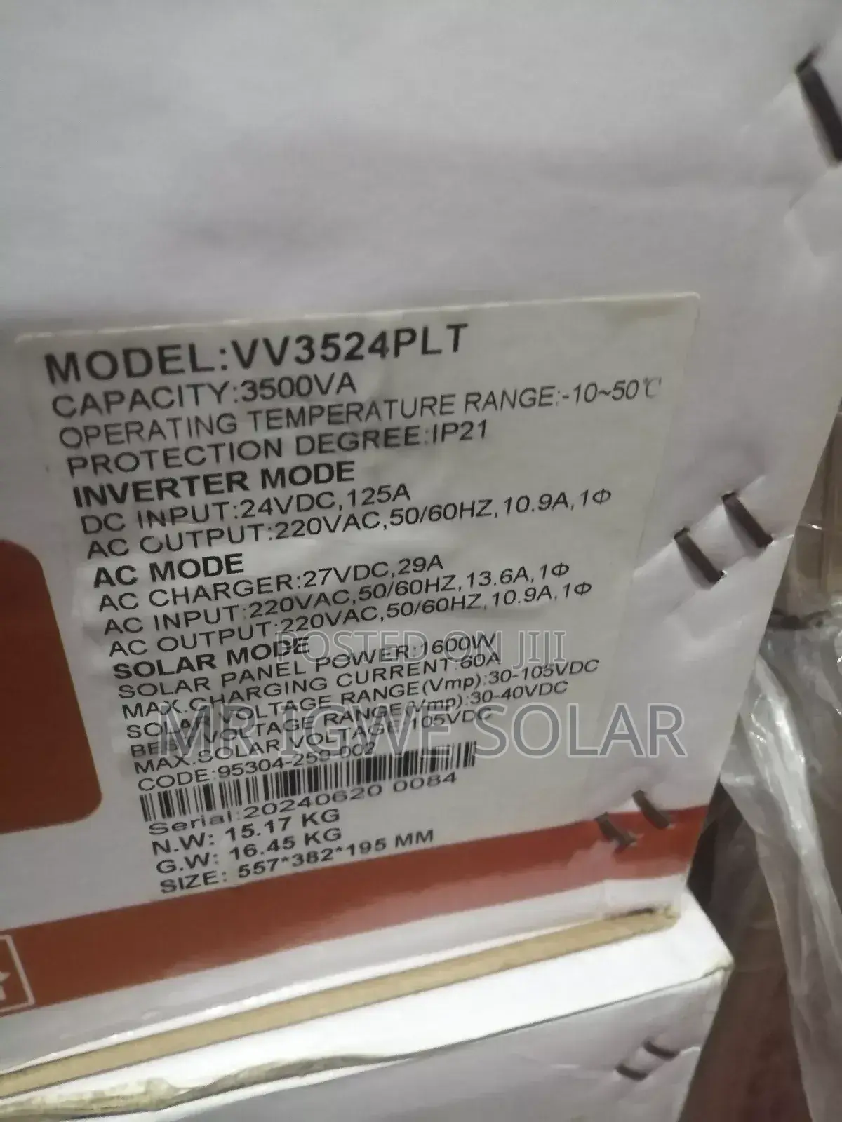365 Power Inverter 3.5kva 24v