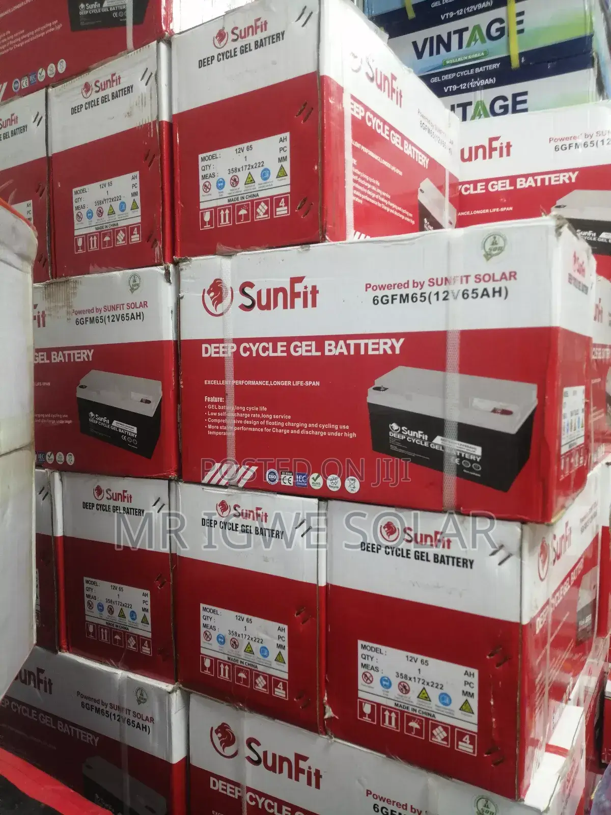 Sunfit Dry Cell Battery 65ah