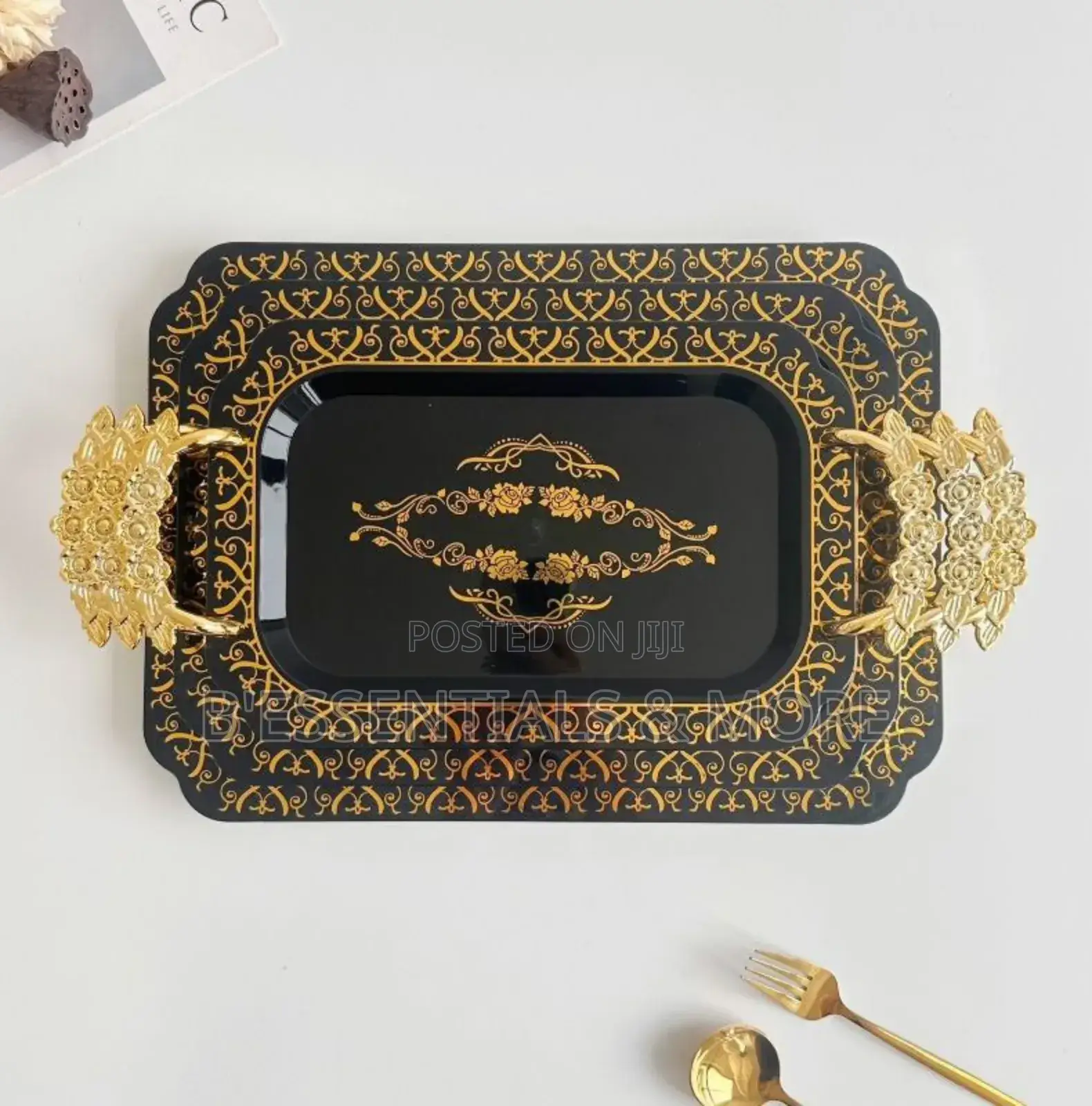 3 in 1 Acrylic Transparent Serving Tray