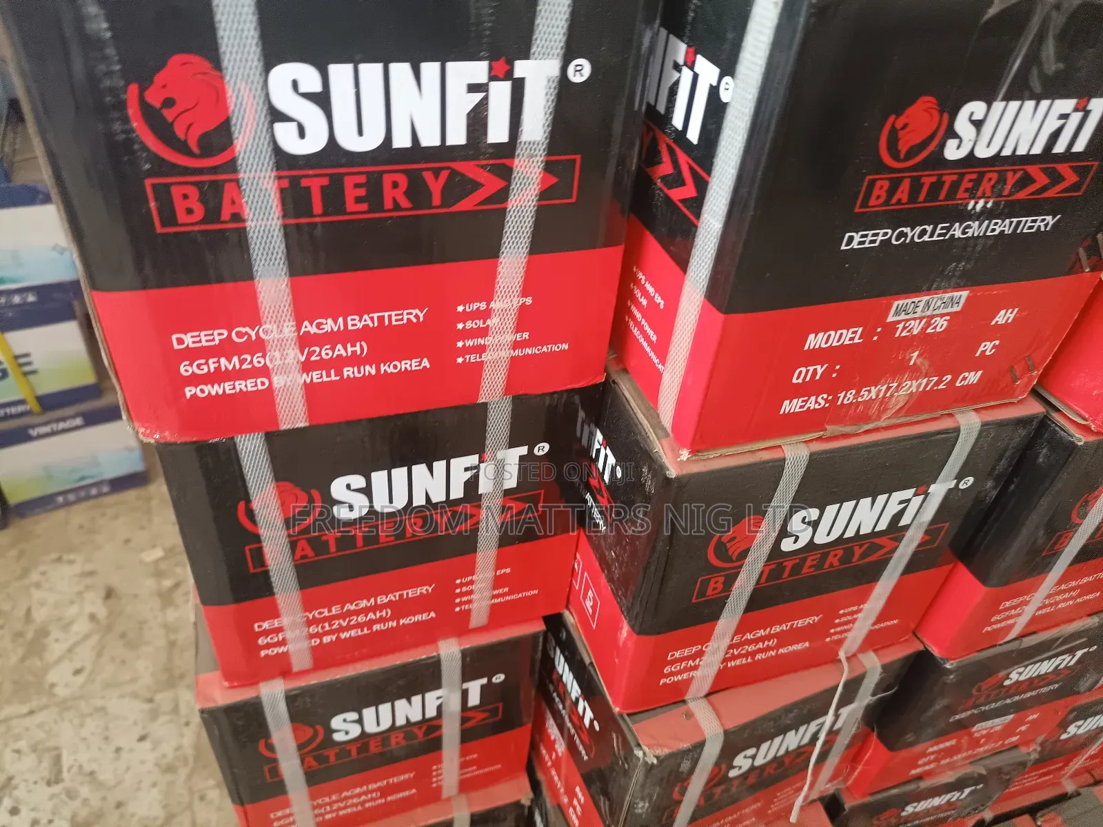 Sunfit 26 Ahm Inverter Battery