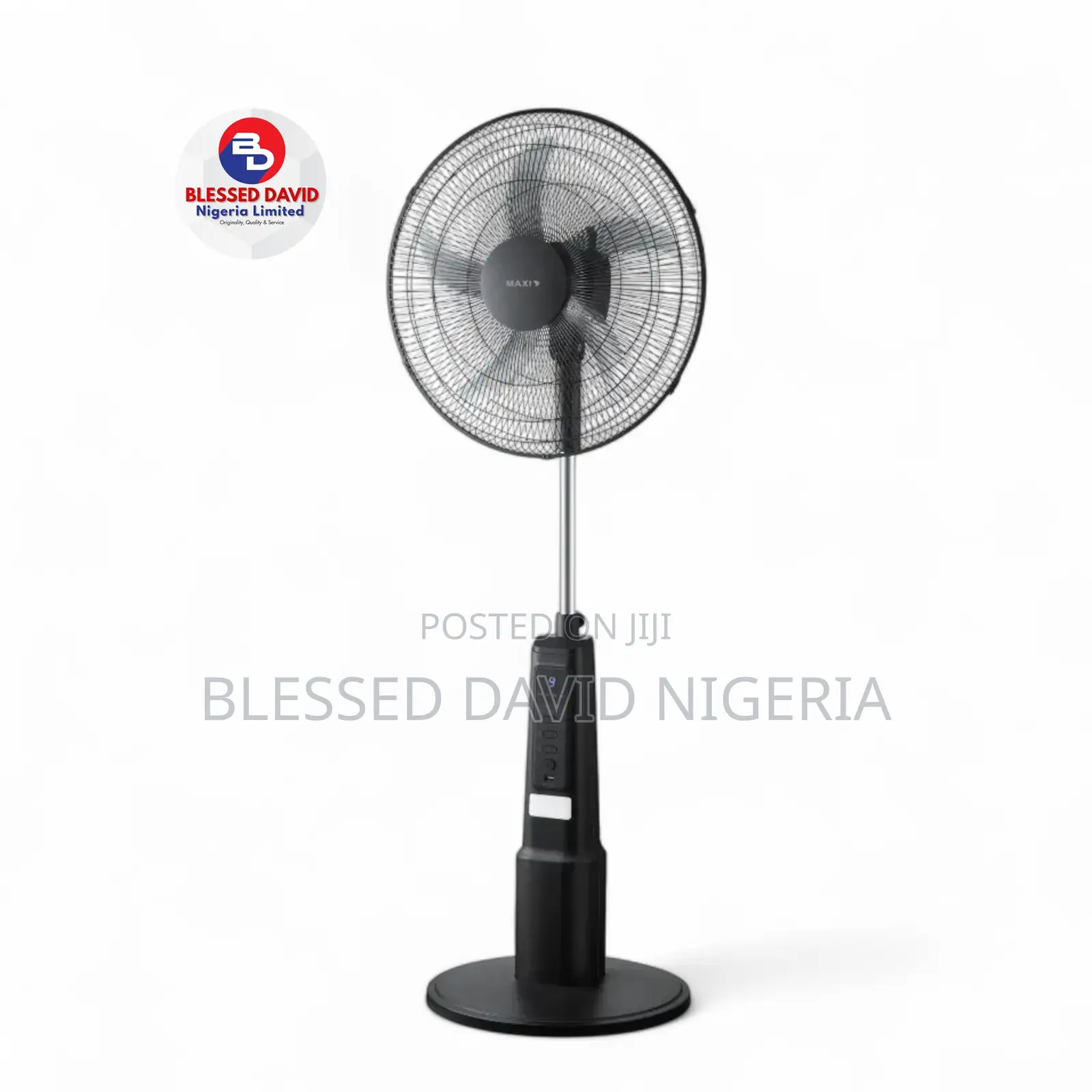 Maxi Standing Rechargeable Fan 18 Inch Black (45-25mrd)