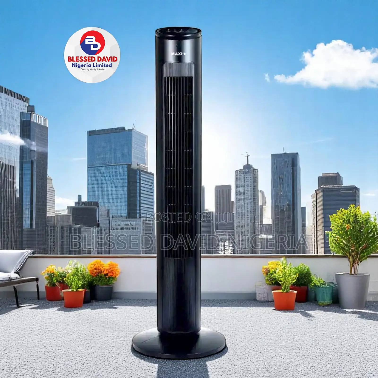Maxi Tower Fan 40 Inch Black (10-22jrb)