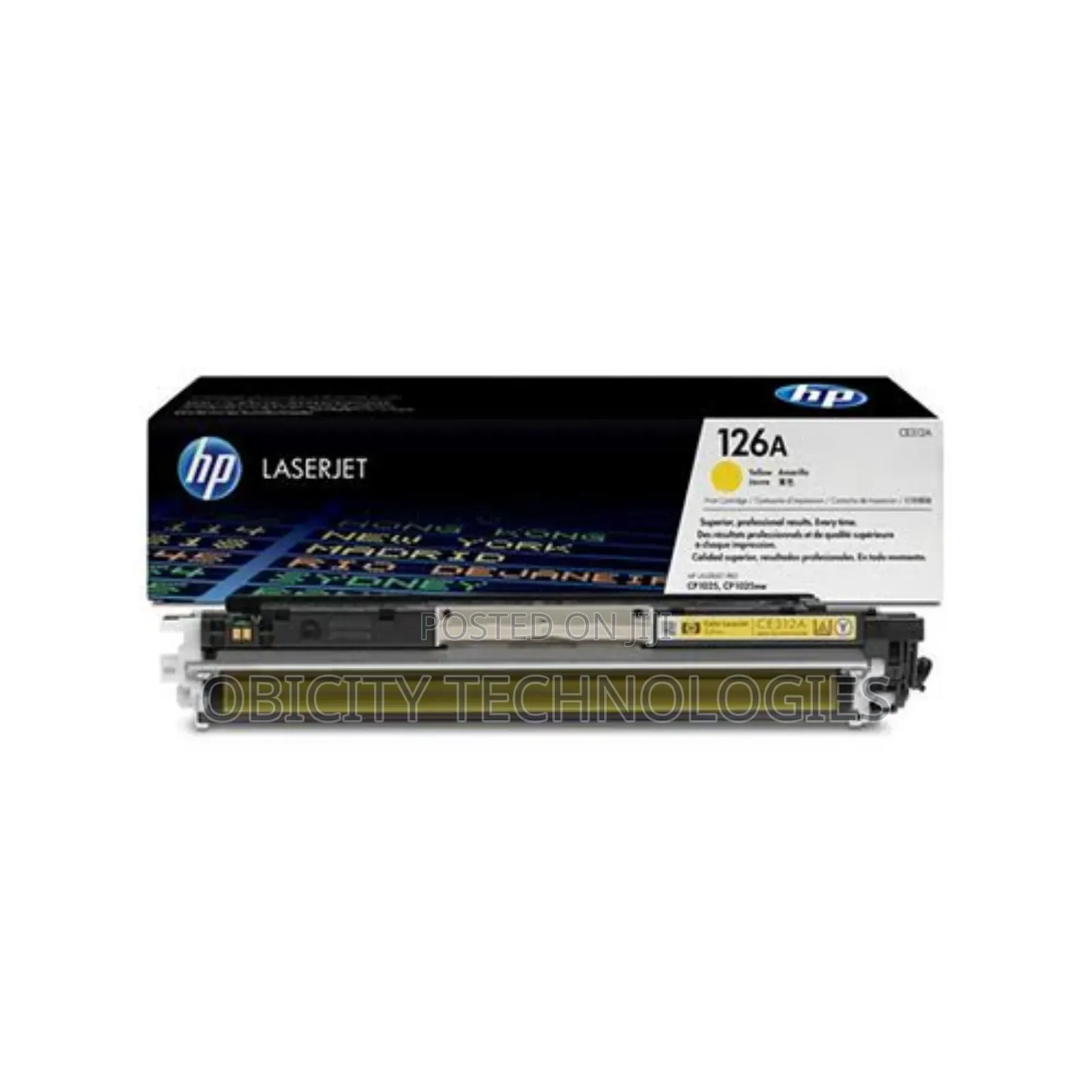 Hp 126a Yellow Original Laserjet Toner Cartridge, Ce312a