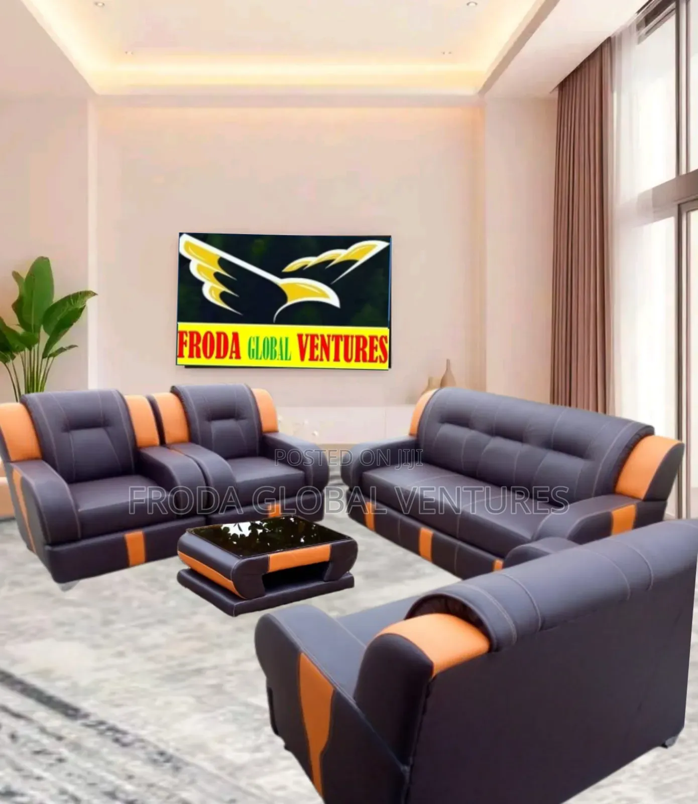 Quality Couch; 7 Seaters Sofa Chairs and Table. Fpbrll1