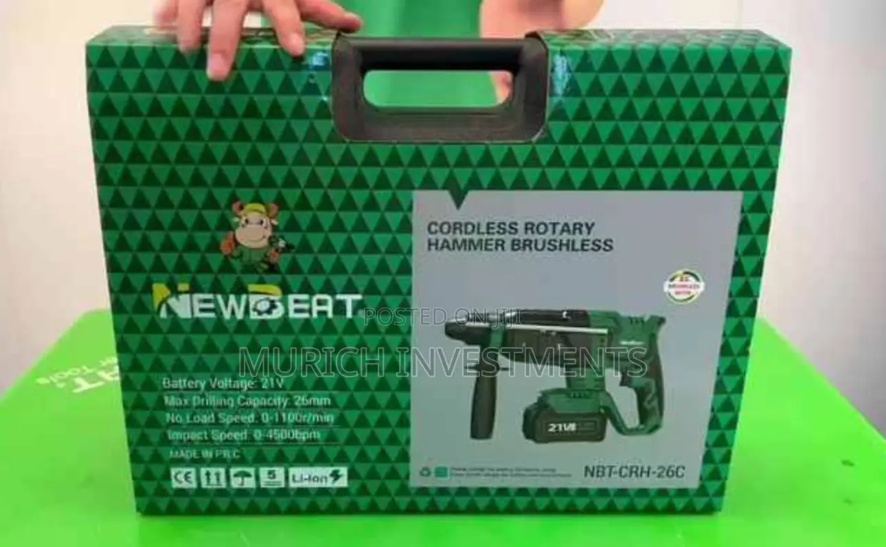 Newbeat 21v Brushless Cordless Rotary Hammer Drill Kit